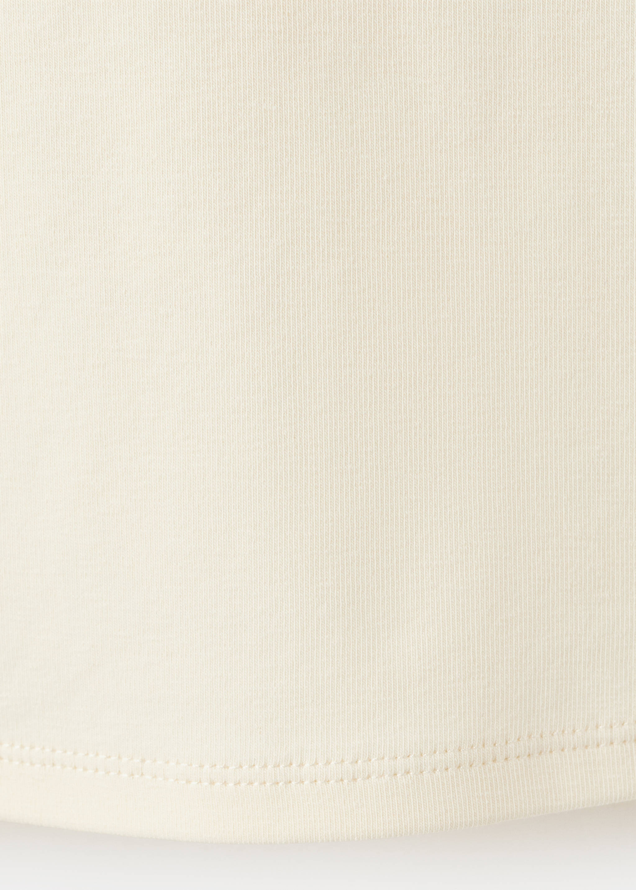 Cotton T-shirt with contrast piping - Details of the article 0