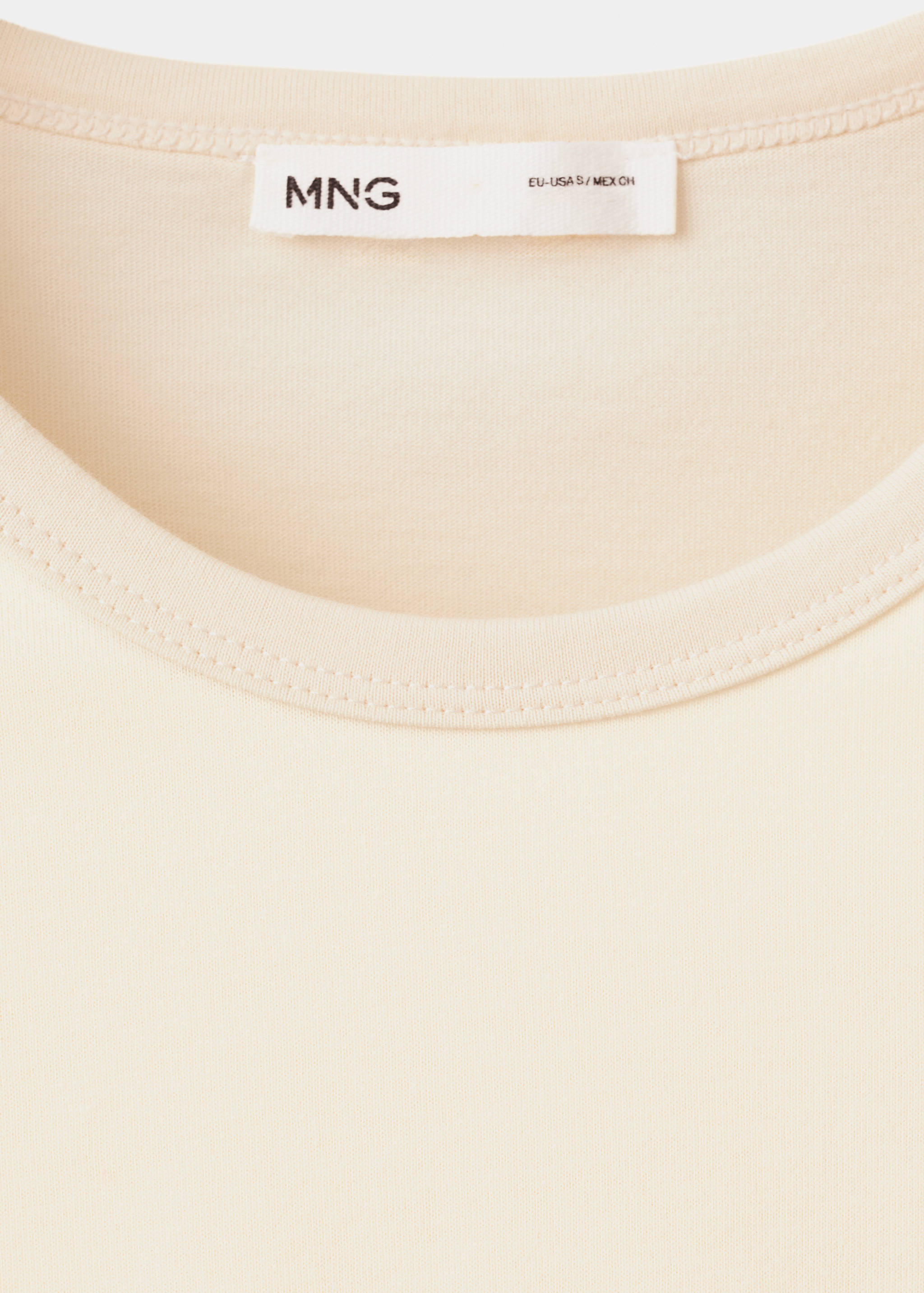 Embroidered cutwork cotton T-shirt - Details of the article 8