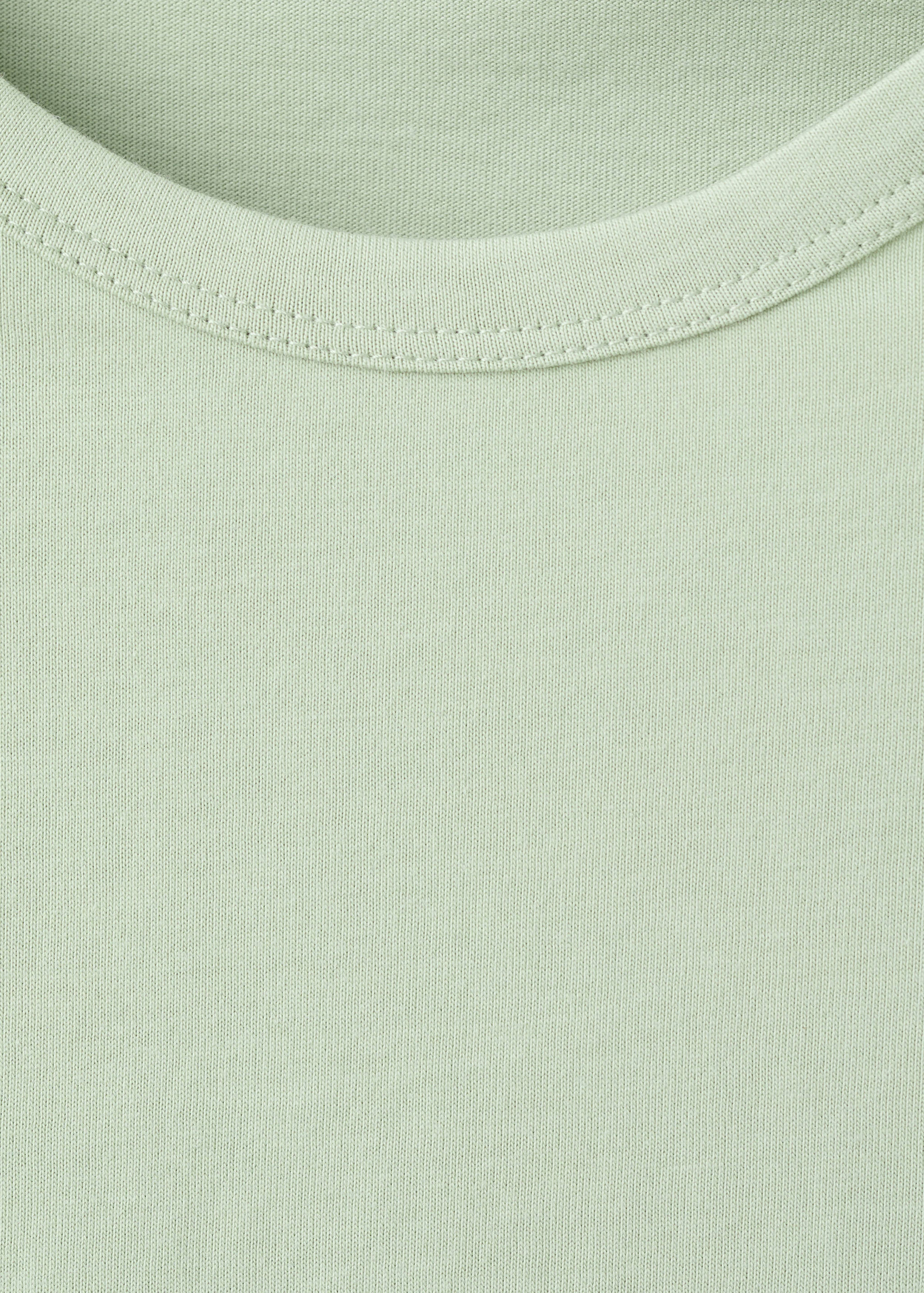 Embroidered cutwork cotton T-shirt - Details of the article 8