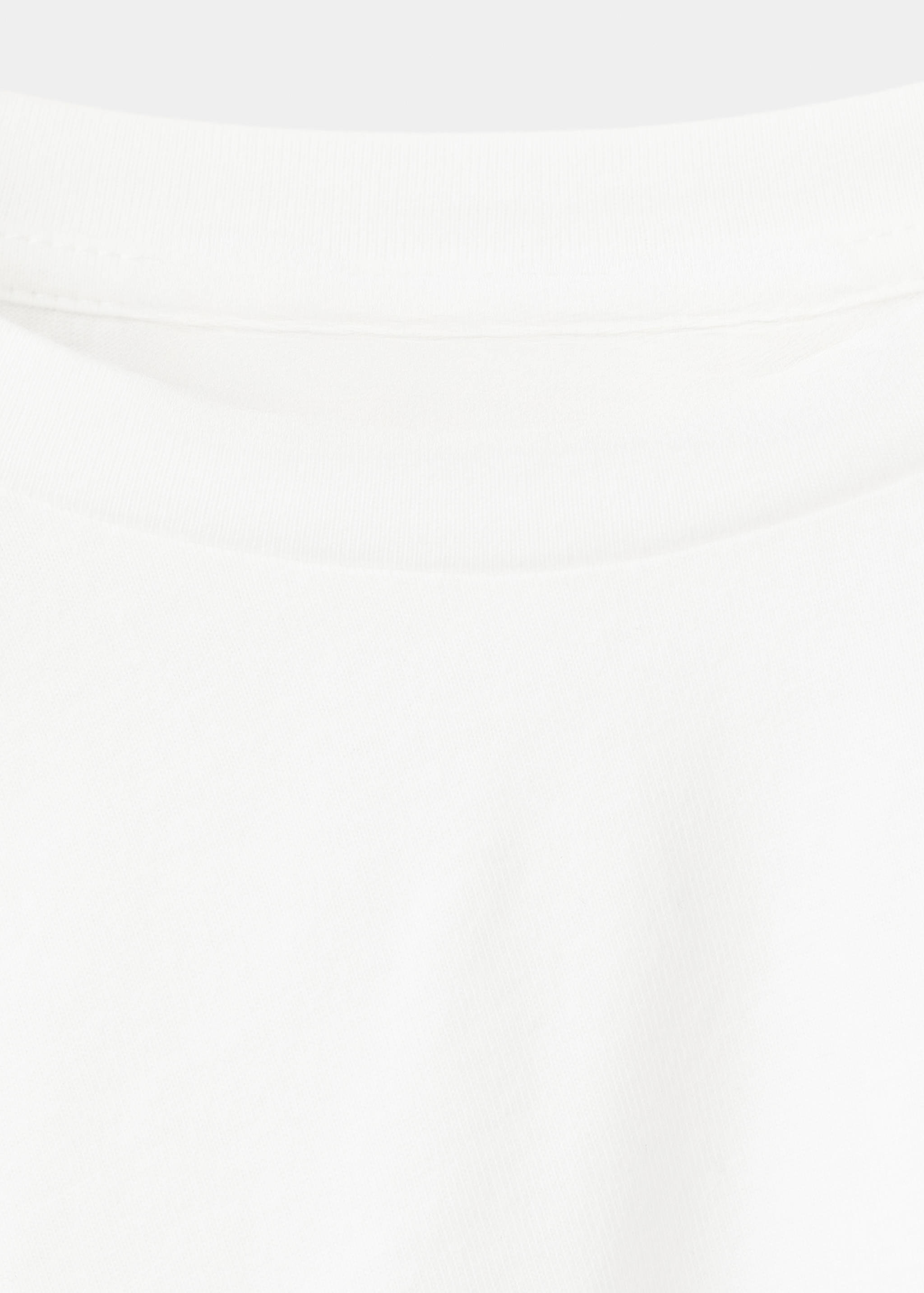 T-shirt coton détail froncé - Détail de l'article 8