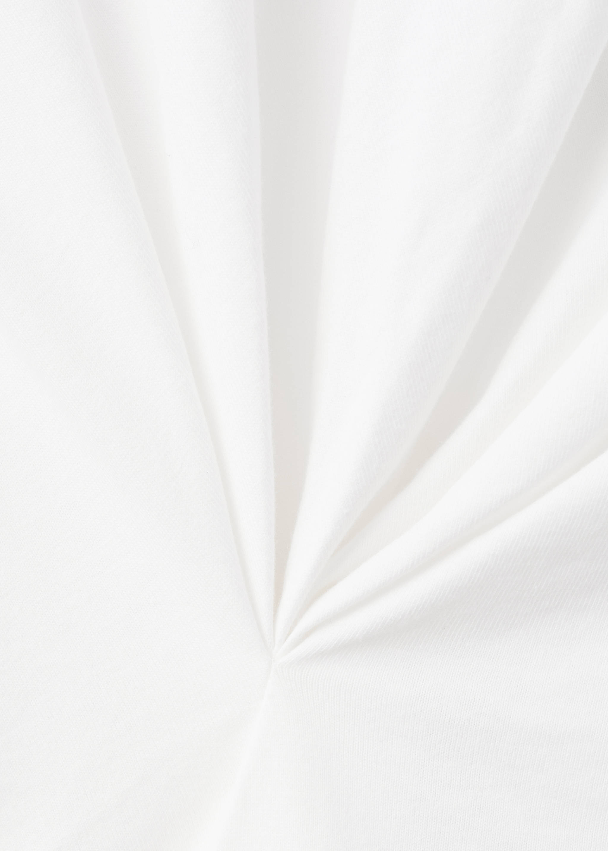 T-shirt coton détail froncé - Détail de l'article 0