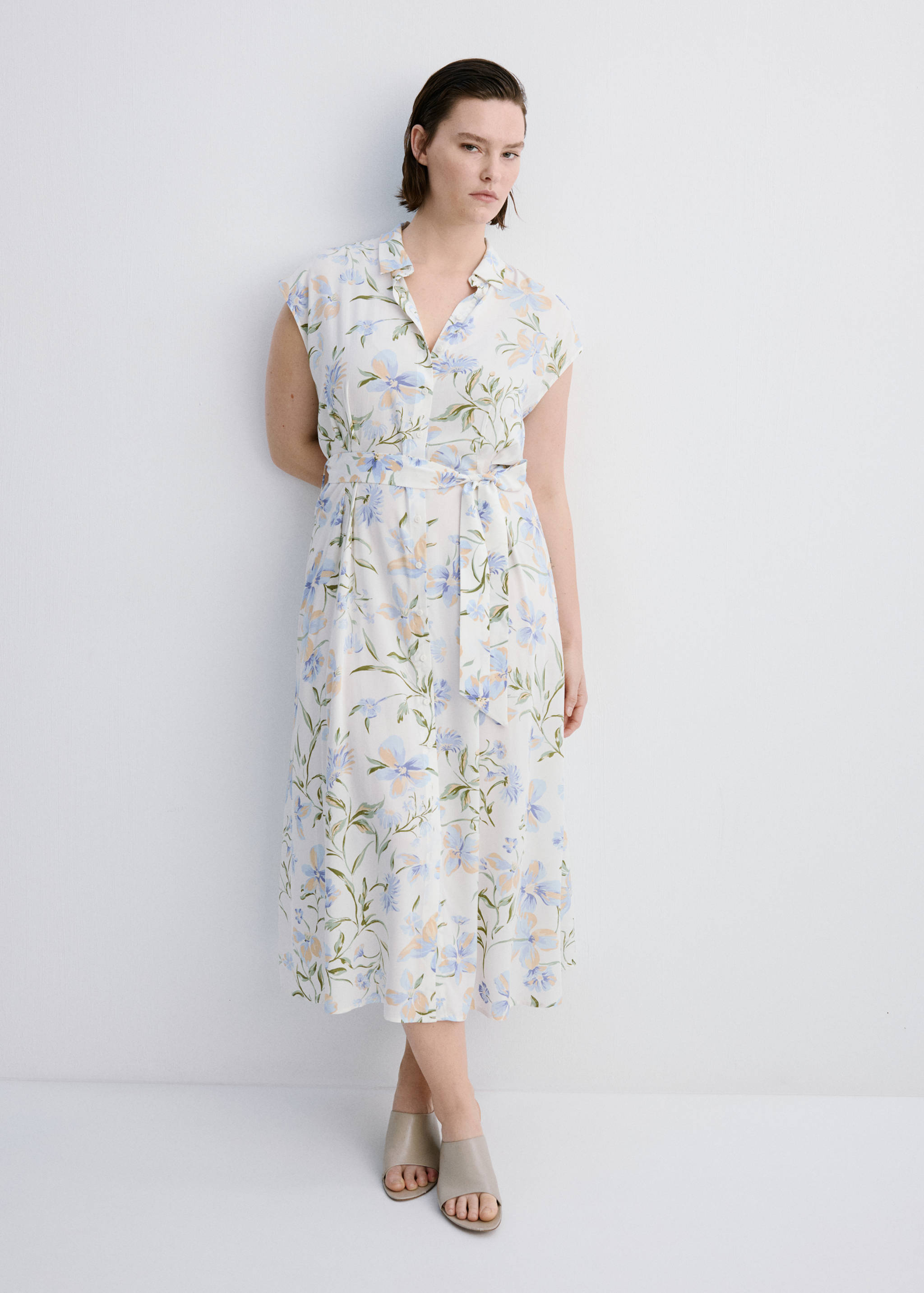 Flowy flower printed dress - Details of the article 3