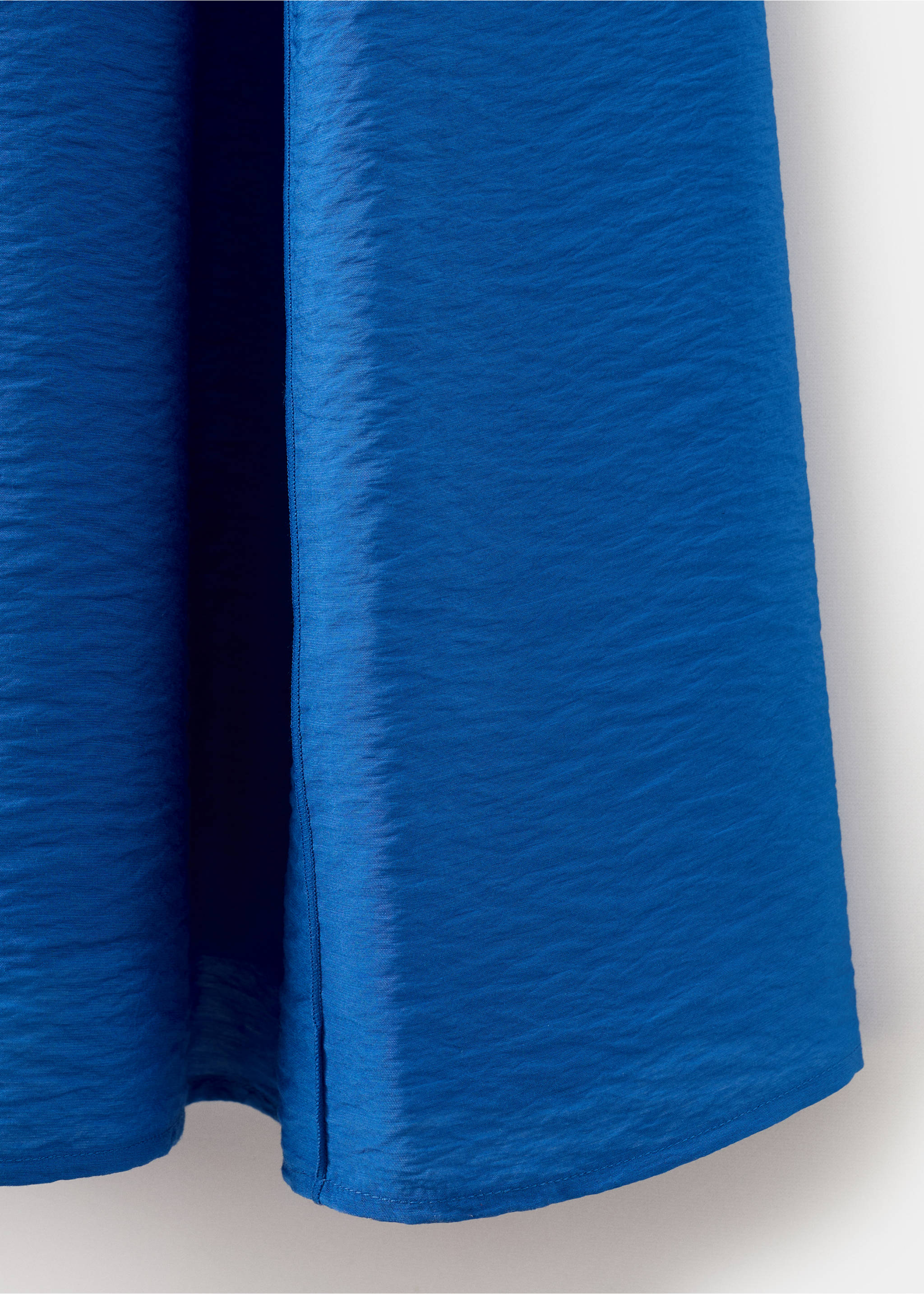 Midi dress with stitch detailing - Details of the article 8, Blue. Ref: 27009086-00.