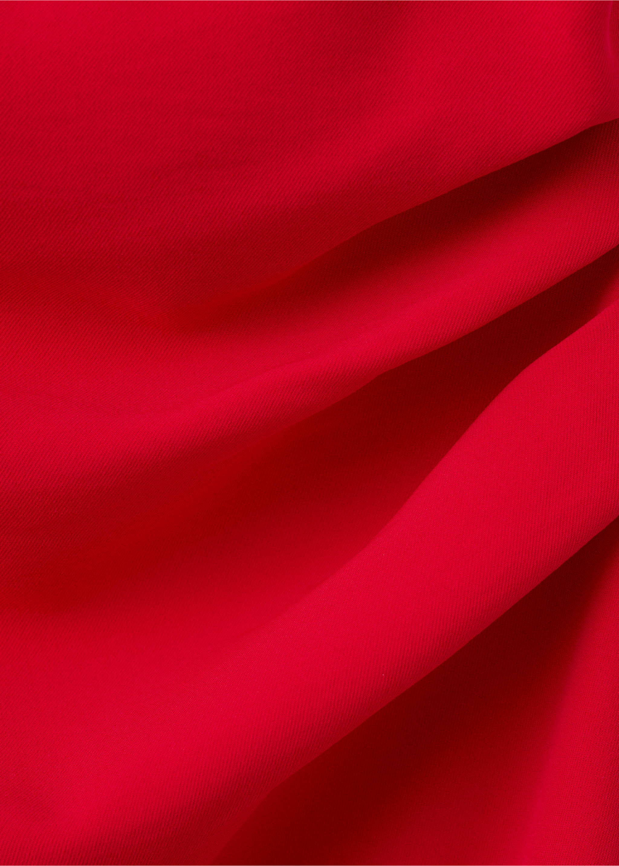 Vestido midi fruncidos laterales - Detalle del artículo 8, Rojo. Ref: 27009089-00.