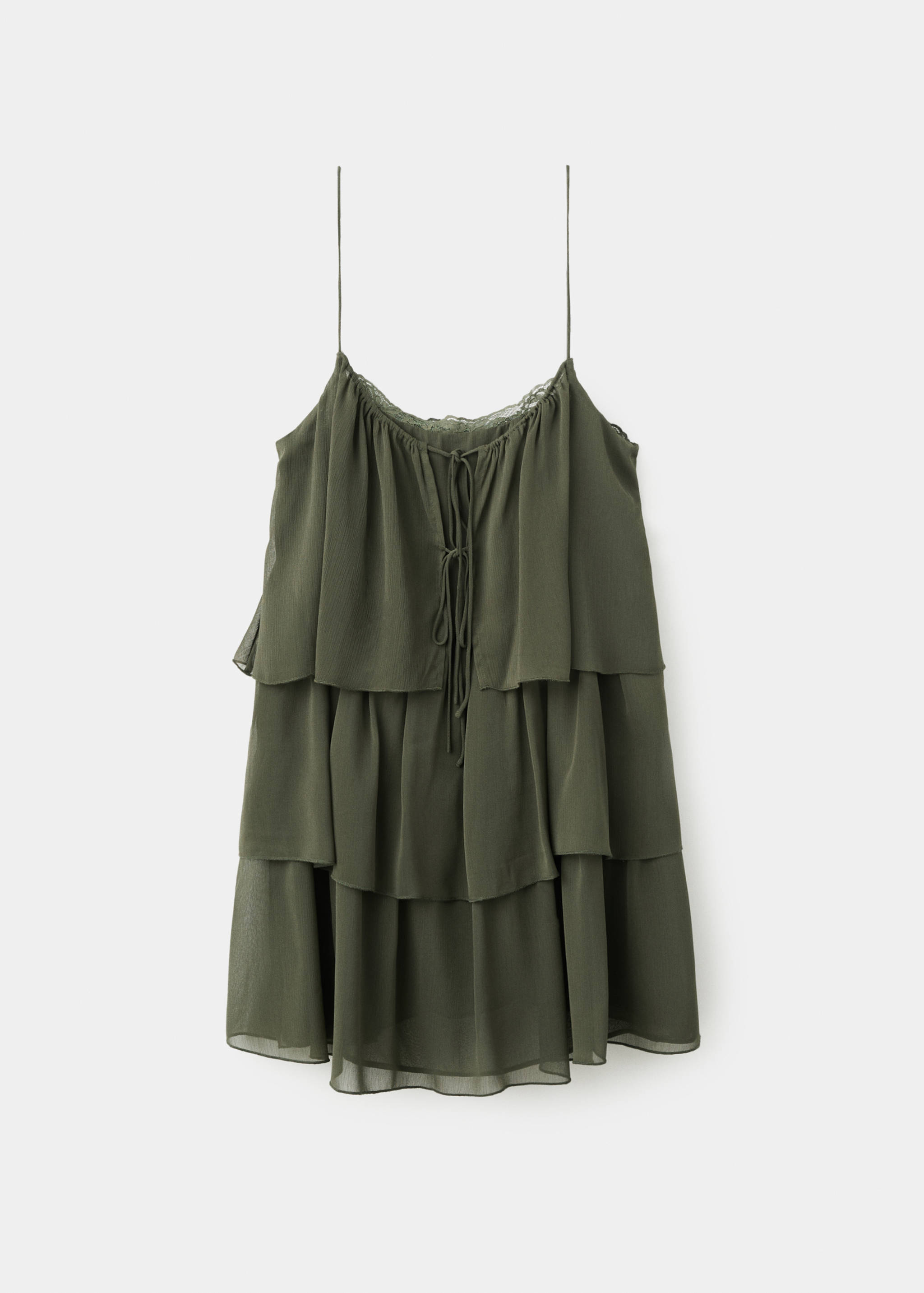 Short ruffled dress - Article without model