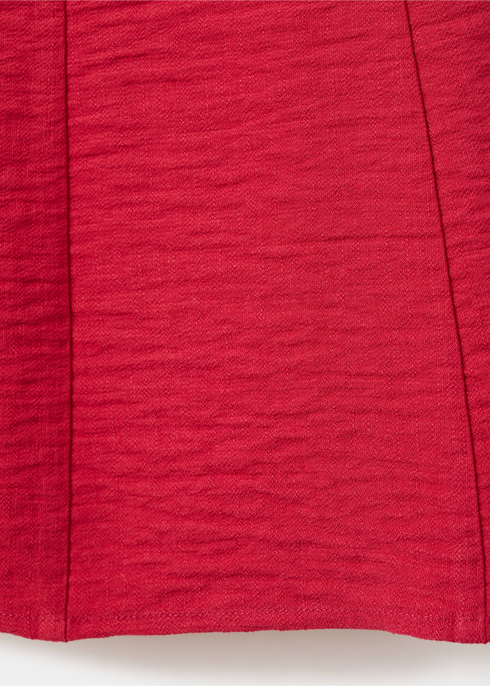 A-line crinkle effect dress - Details of the article 0, Orange. Ref: 27009095-00.