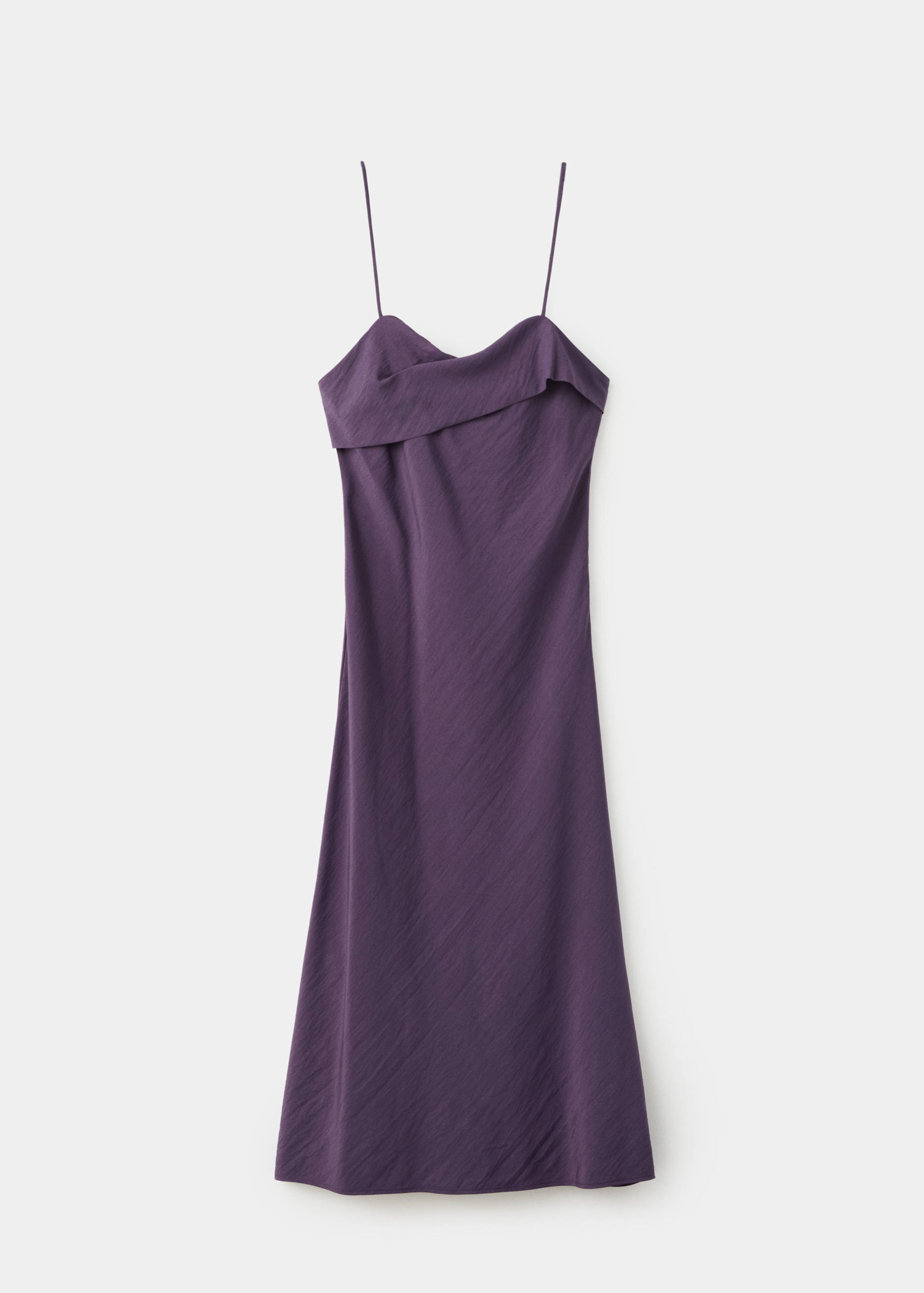 Midi dress with a crossover neckline - Article without model