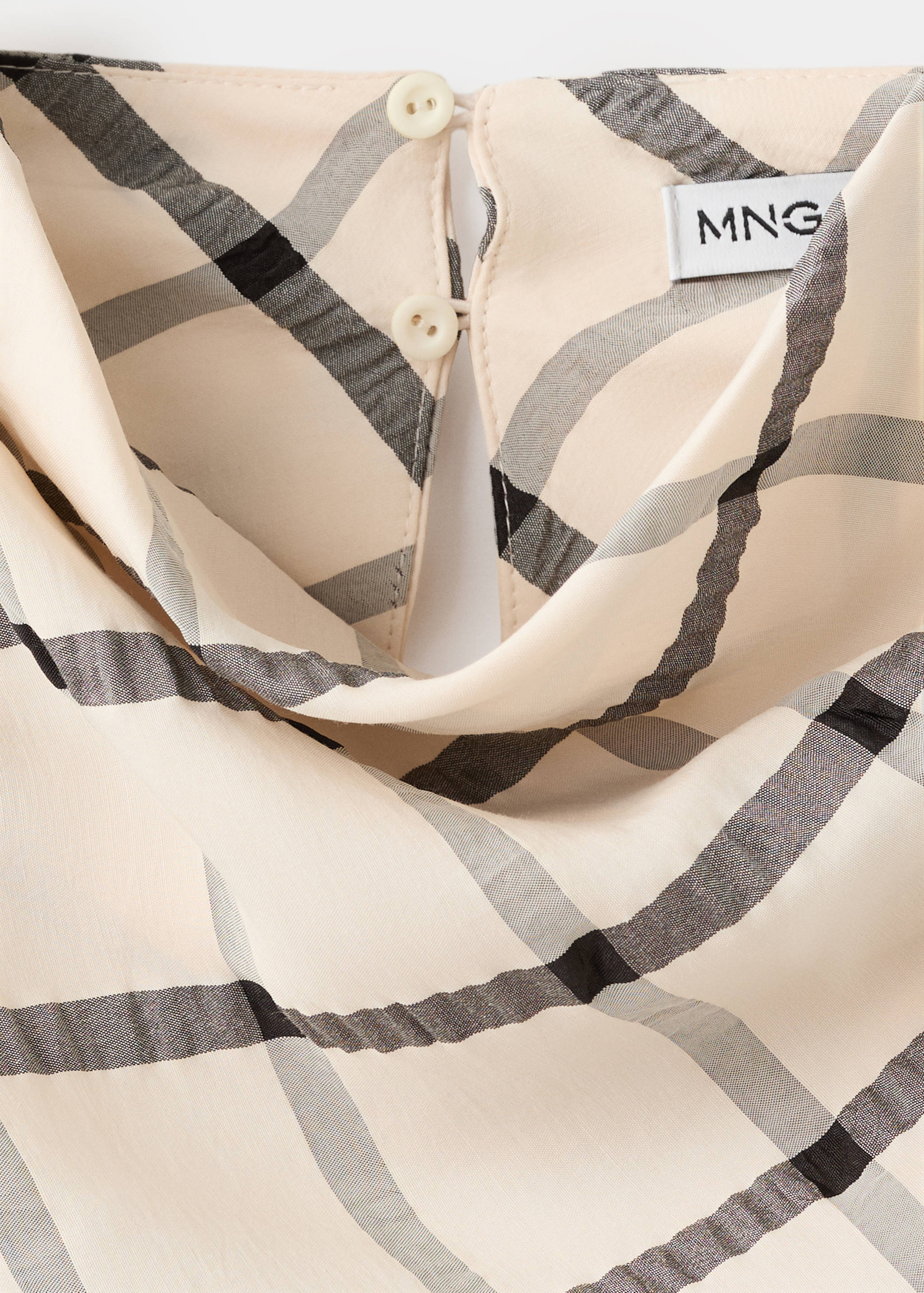 Robe à carreaux col bénitier - Détail de l'article 8