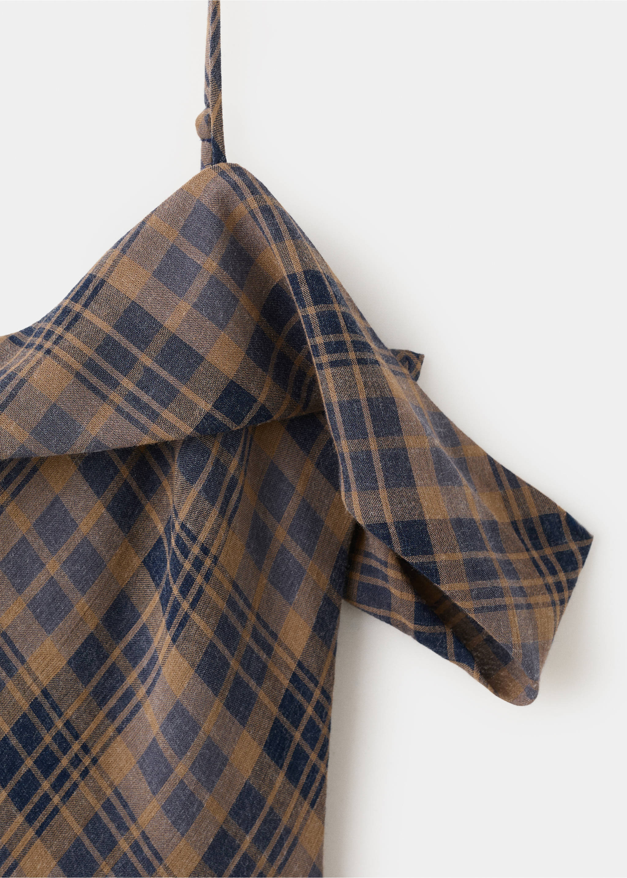 Robe asymétrique carreaux - Détail de l'article 0, Marron. Ref: 27009101-00.