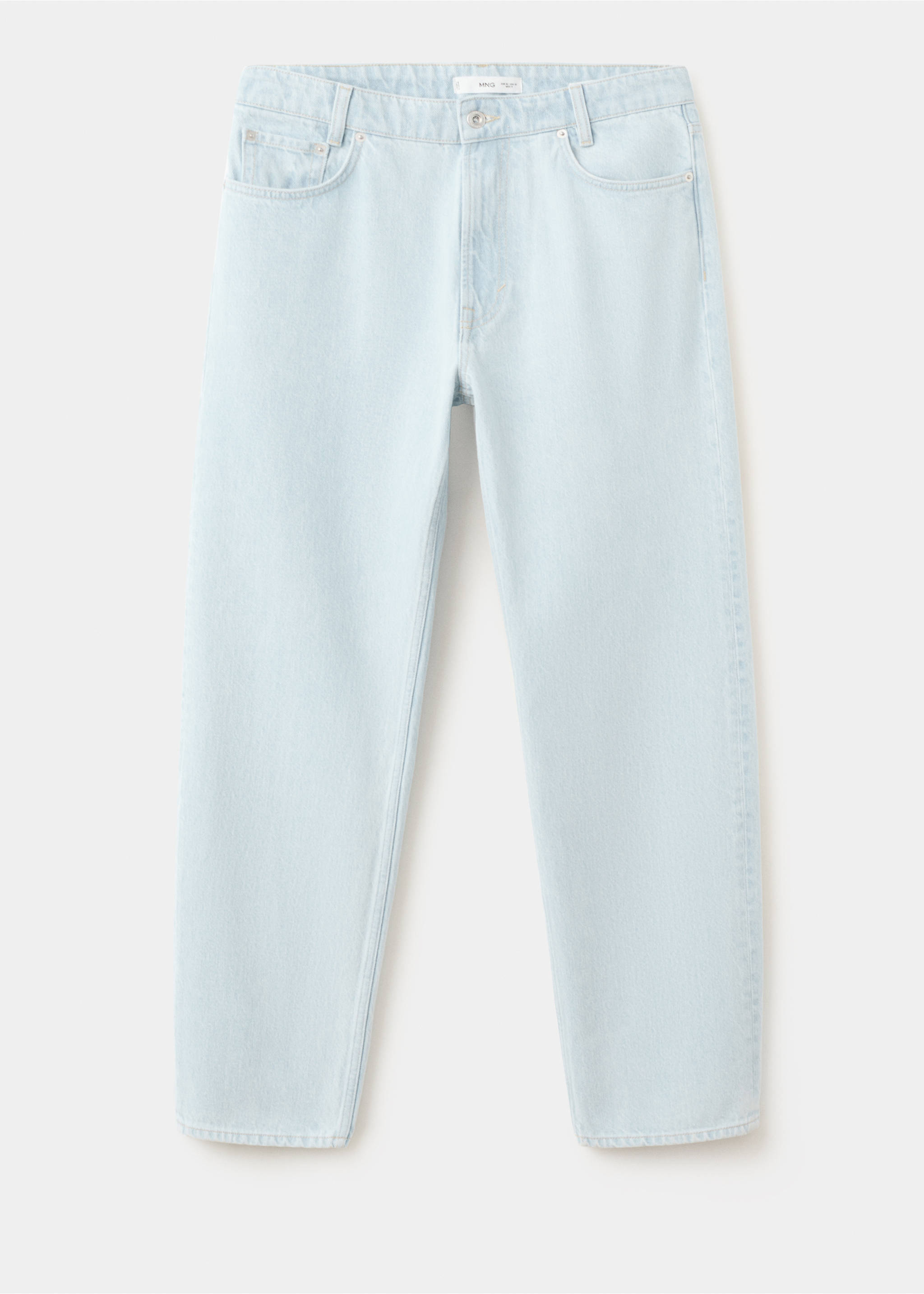 Jeans 100% algodón relaxed fit - Artículo sin modelo, Azul bleach. Ref: 27009209-00.