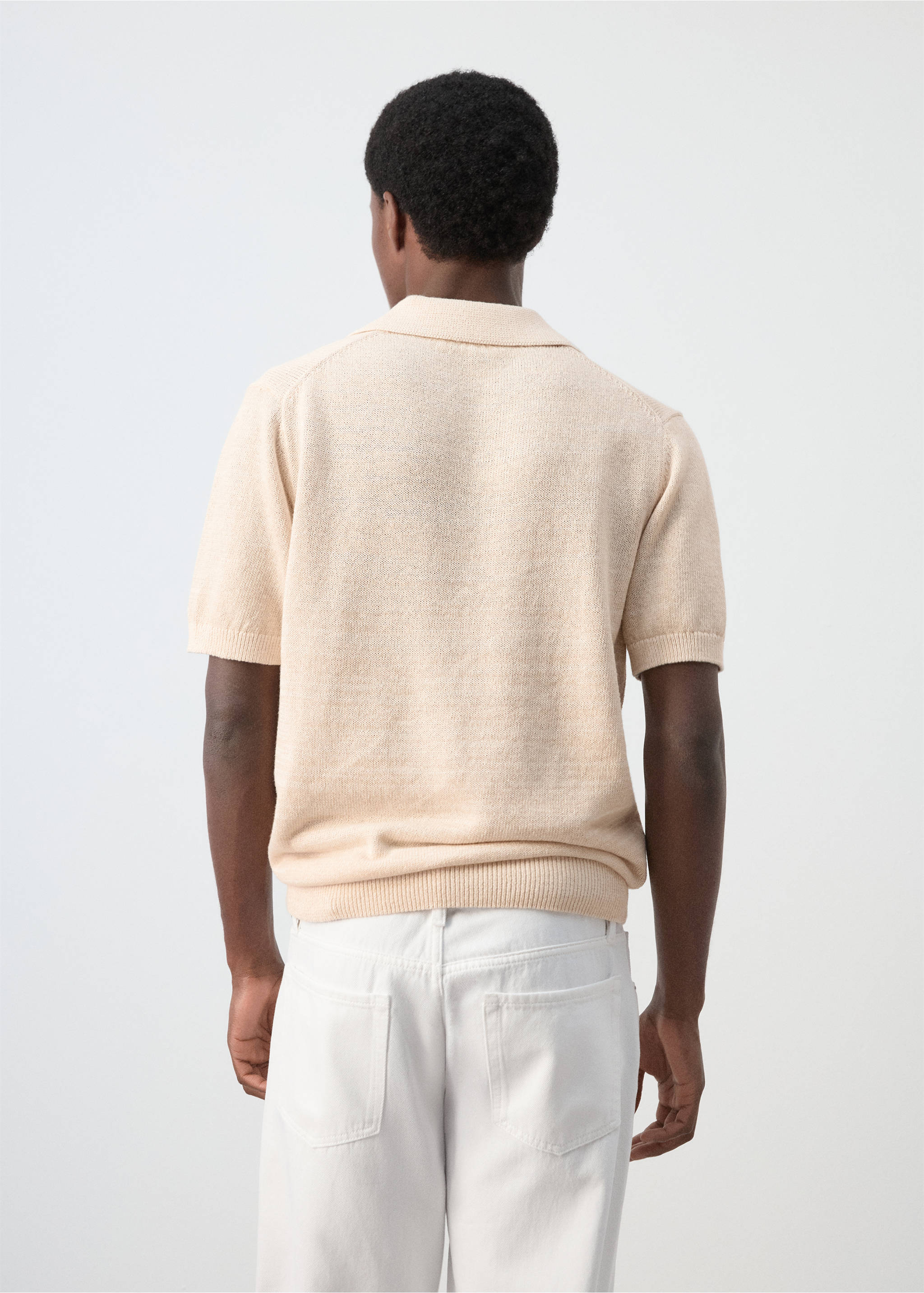 Polo tamariua - Achterkant van het artikel, Ecru. Ref: 27009210-00.