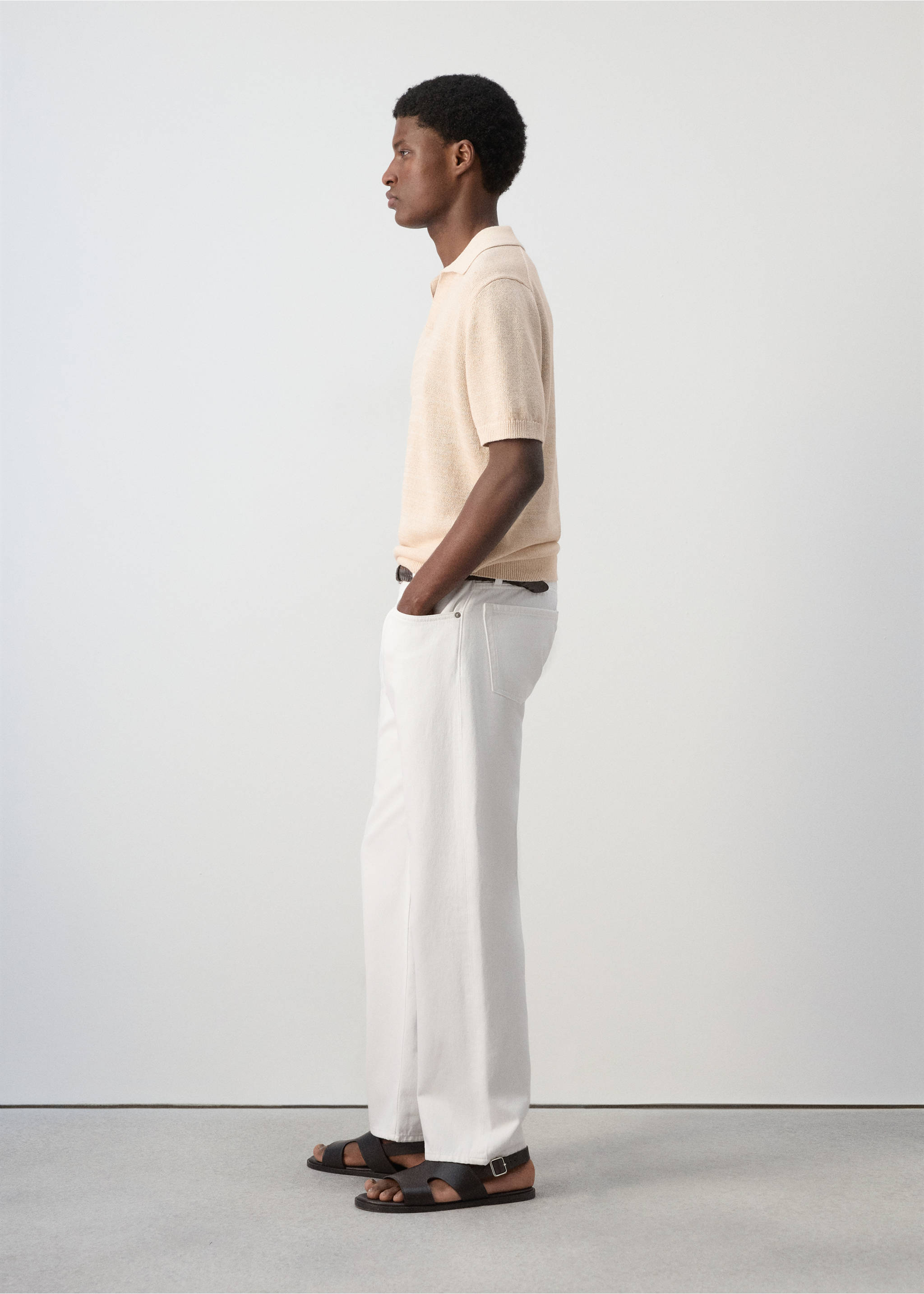 Polo tamariua - Detail van het artikel 2, Ecru. Ref: 27009210-00.