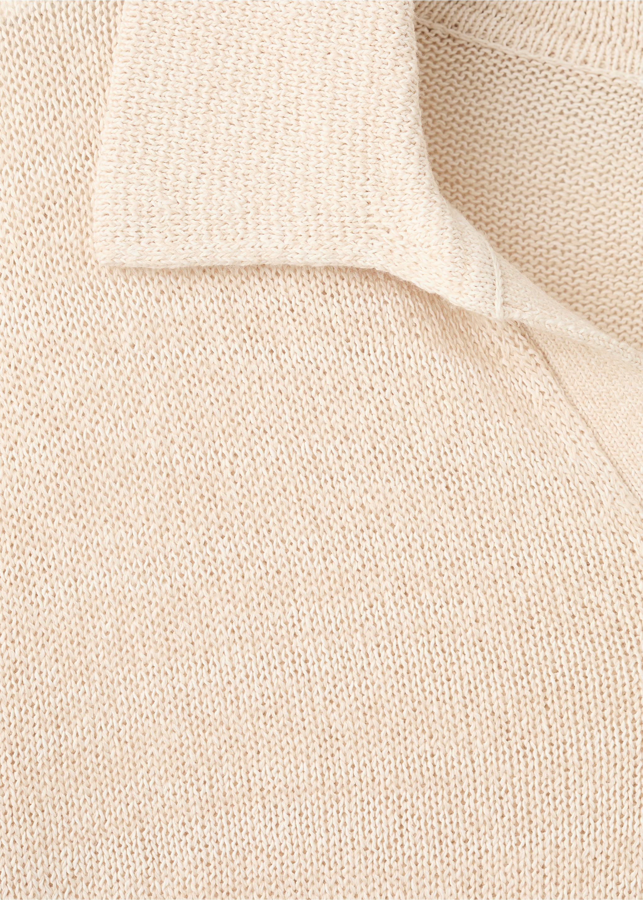 Polo tamariua - Detail van het artikel 8, Ecru. Ref: 27009210-00.