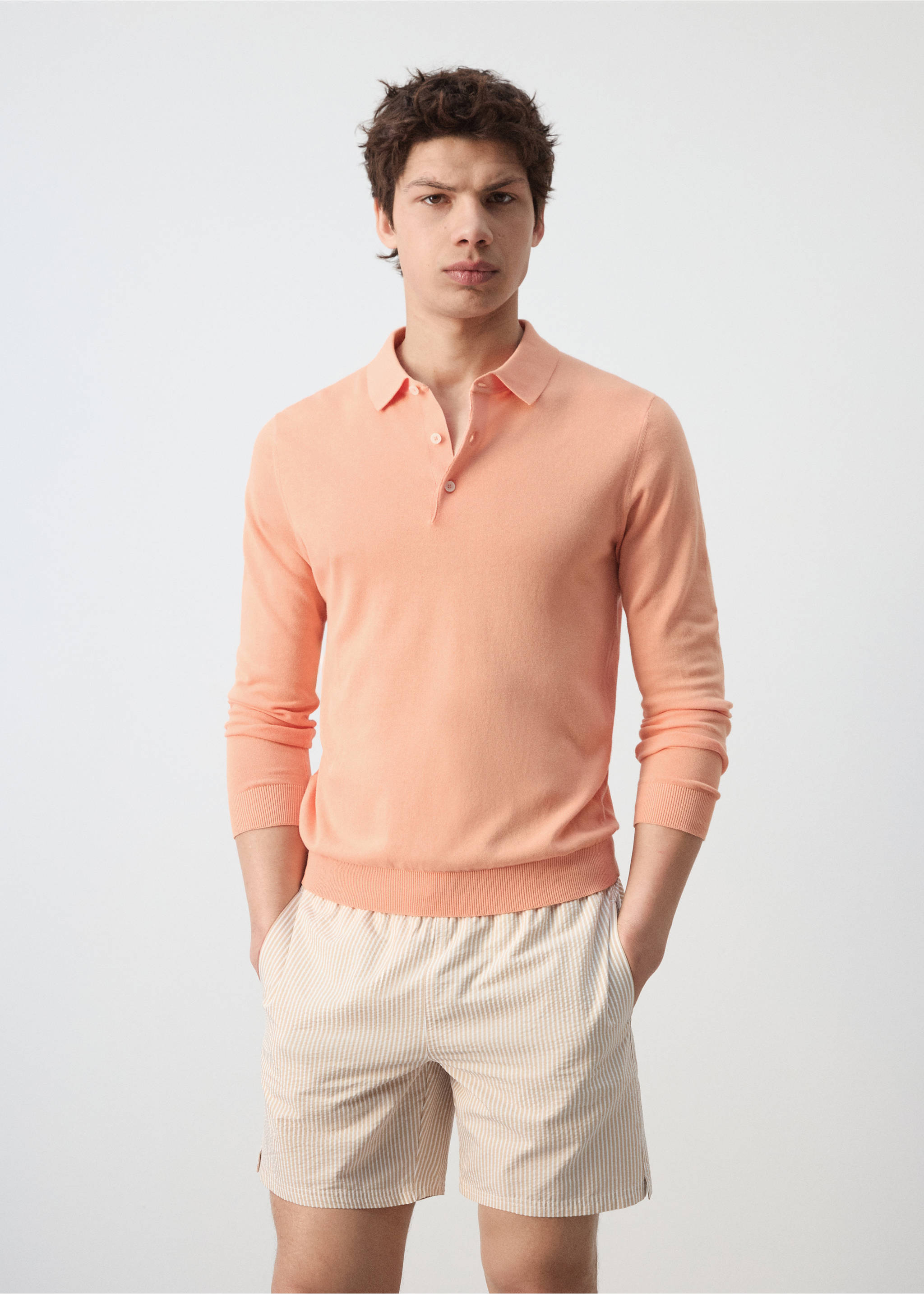 Polo pedrosa - Plano medio, Melocotón. Ref: 27009211-00.