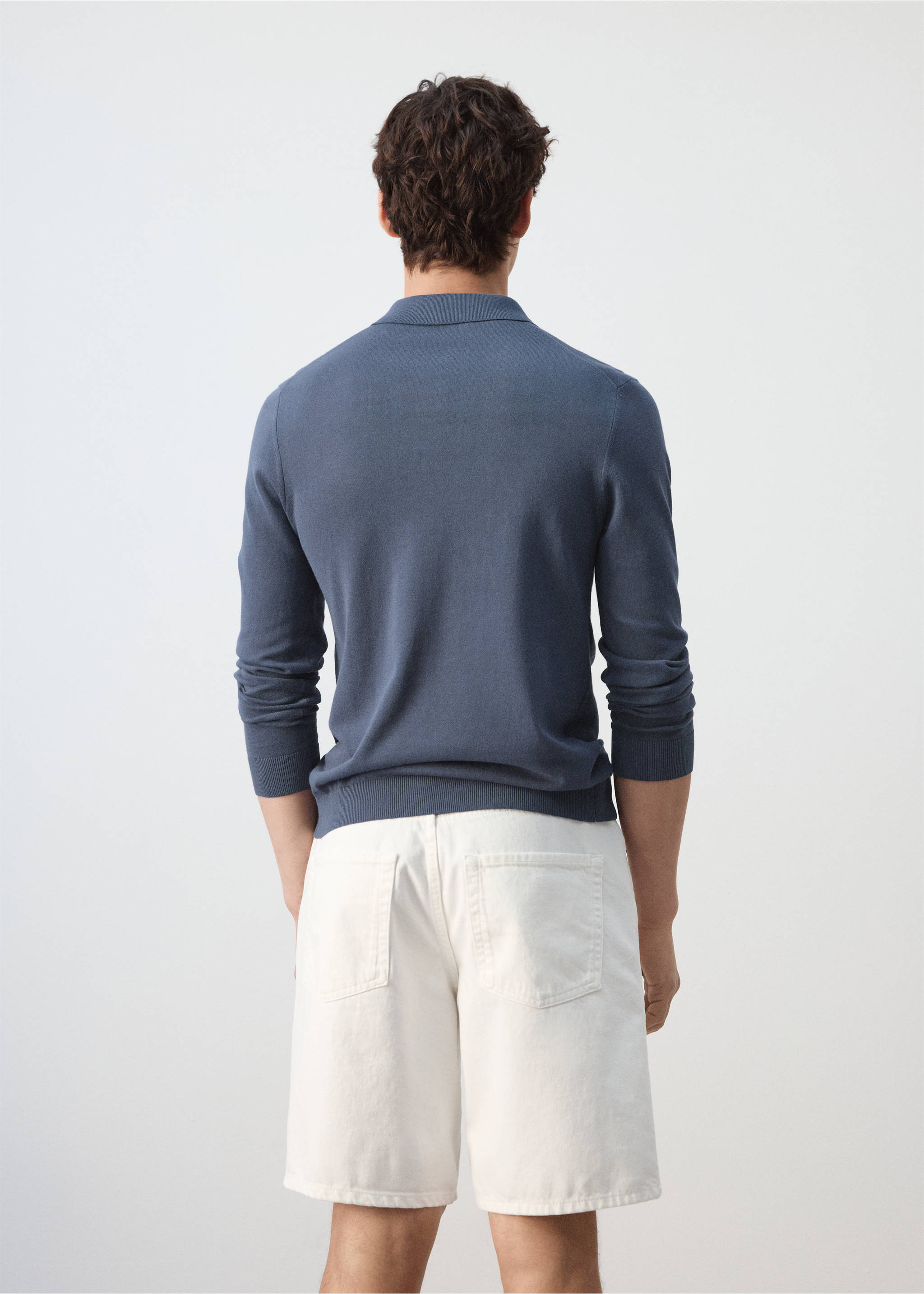 Polo pedrosa - Reverso del artículo, Azul indigo. Ref: 27009211-00.