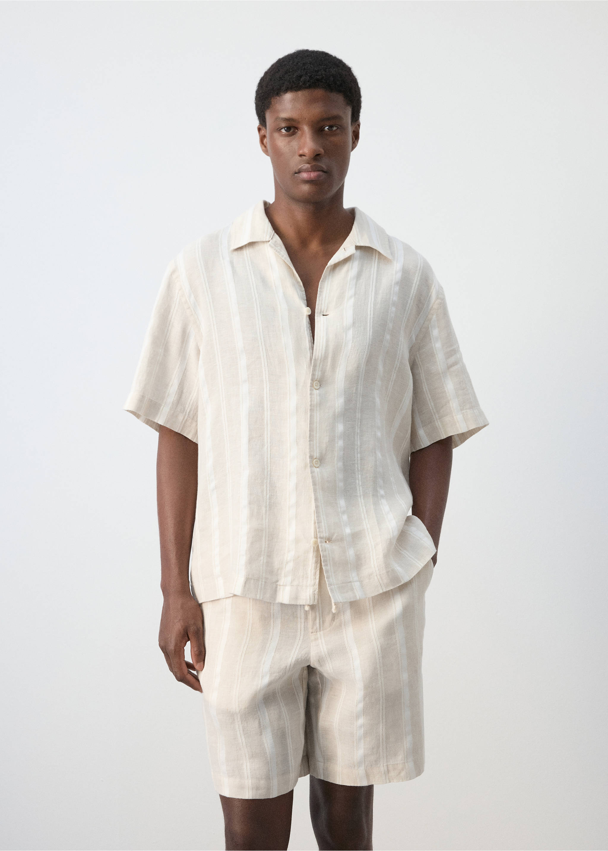 Shirt malta - Medium plane, Beige. Ref: 27009212-00.