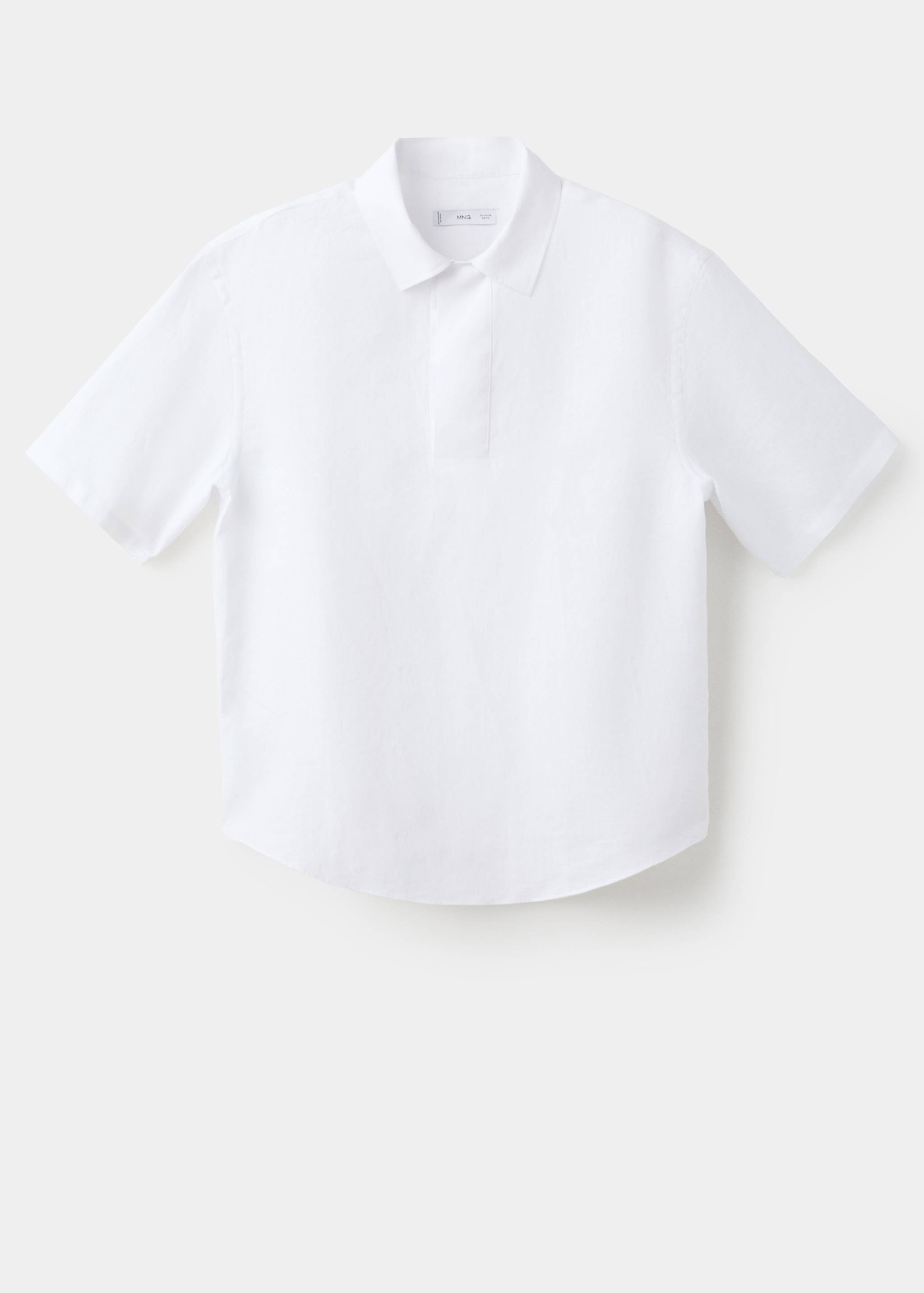 Camisa 100% linho de manga curta - Artigo sem modelo