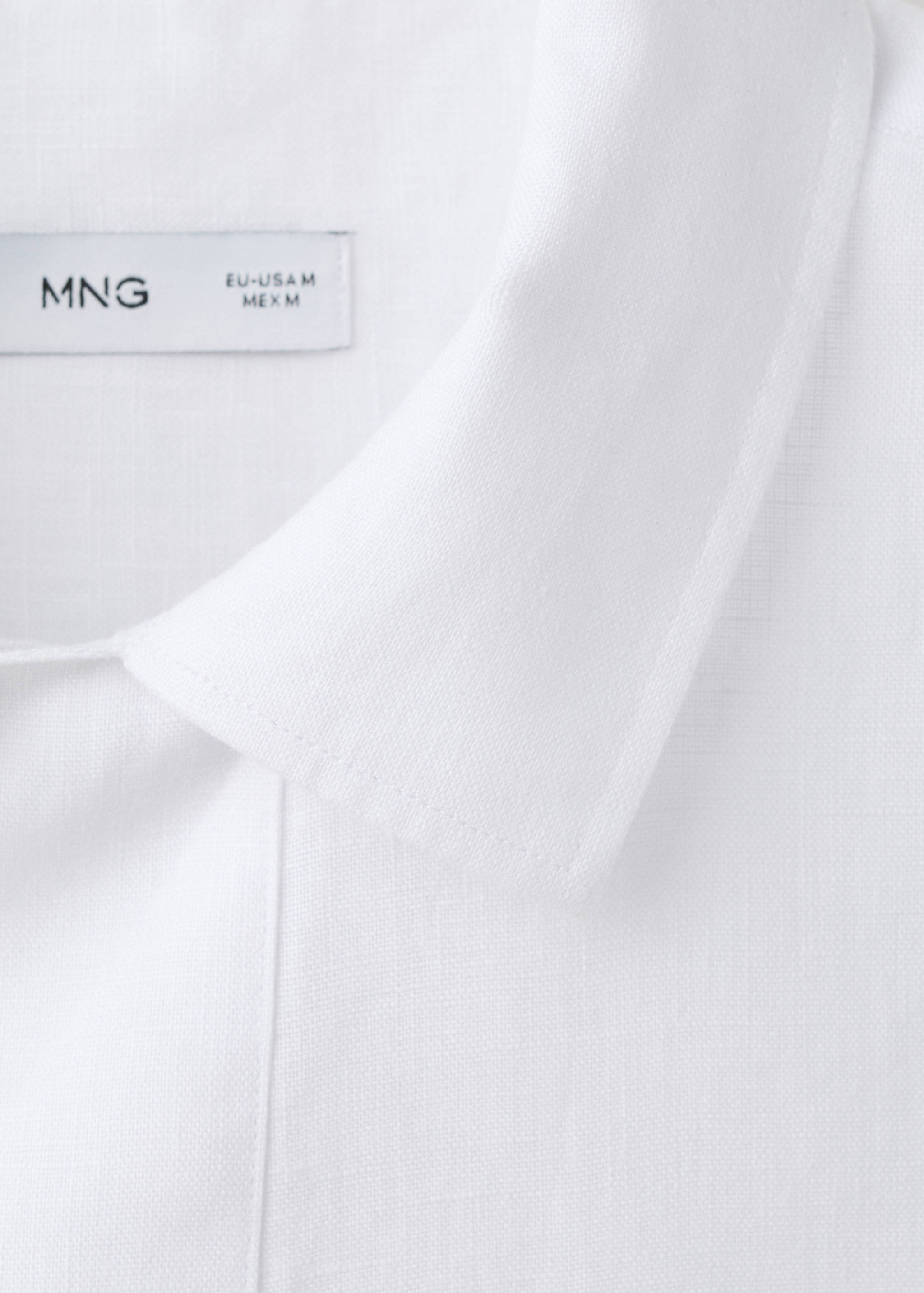 Camisa 100% linho de manga curta - Pormenor do artigo 0