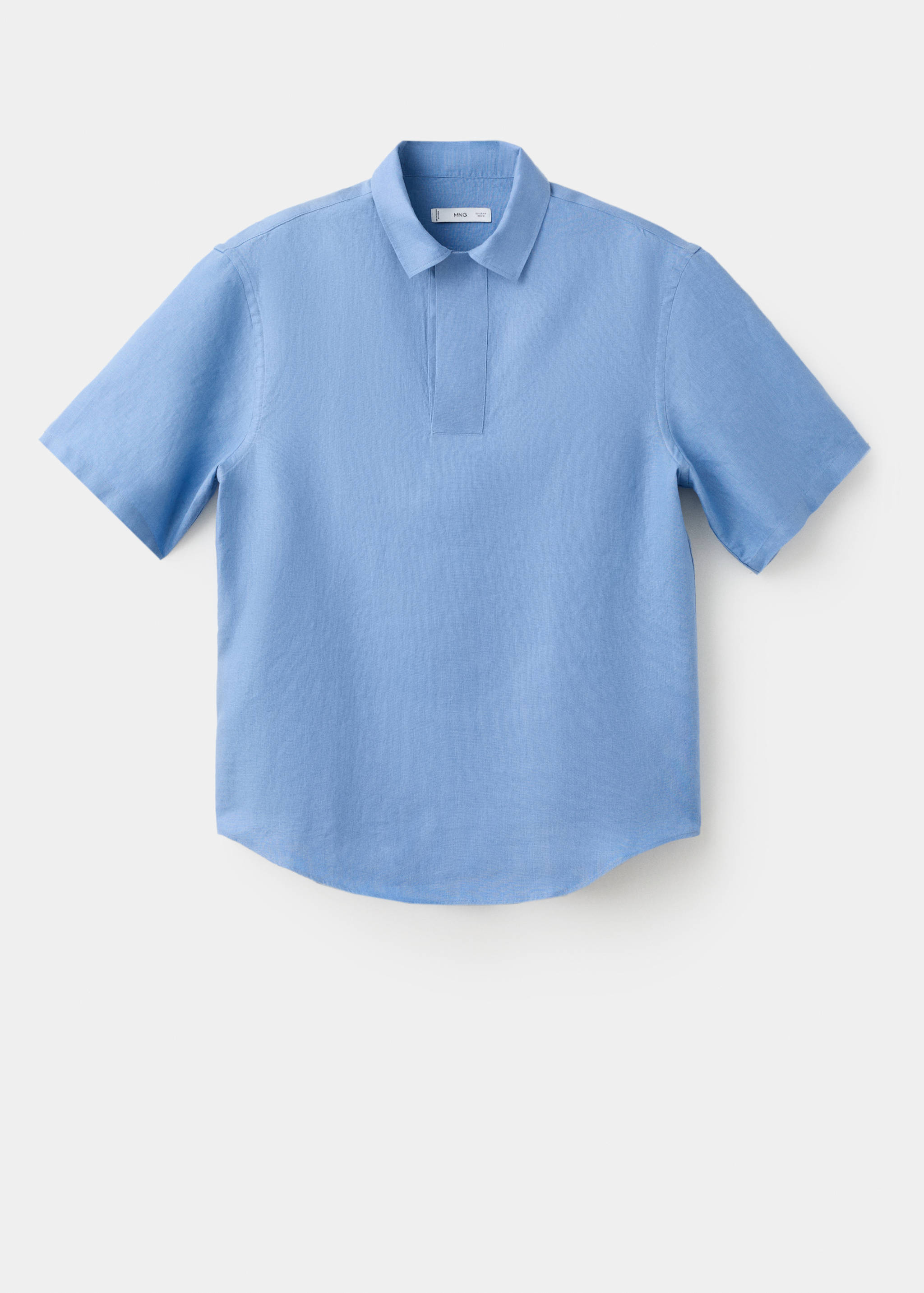 Camisa 100% linho de manga curta - Artigo sem modelo