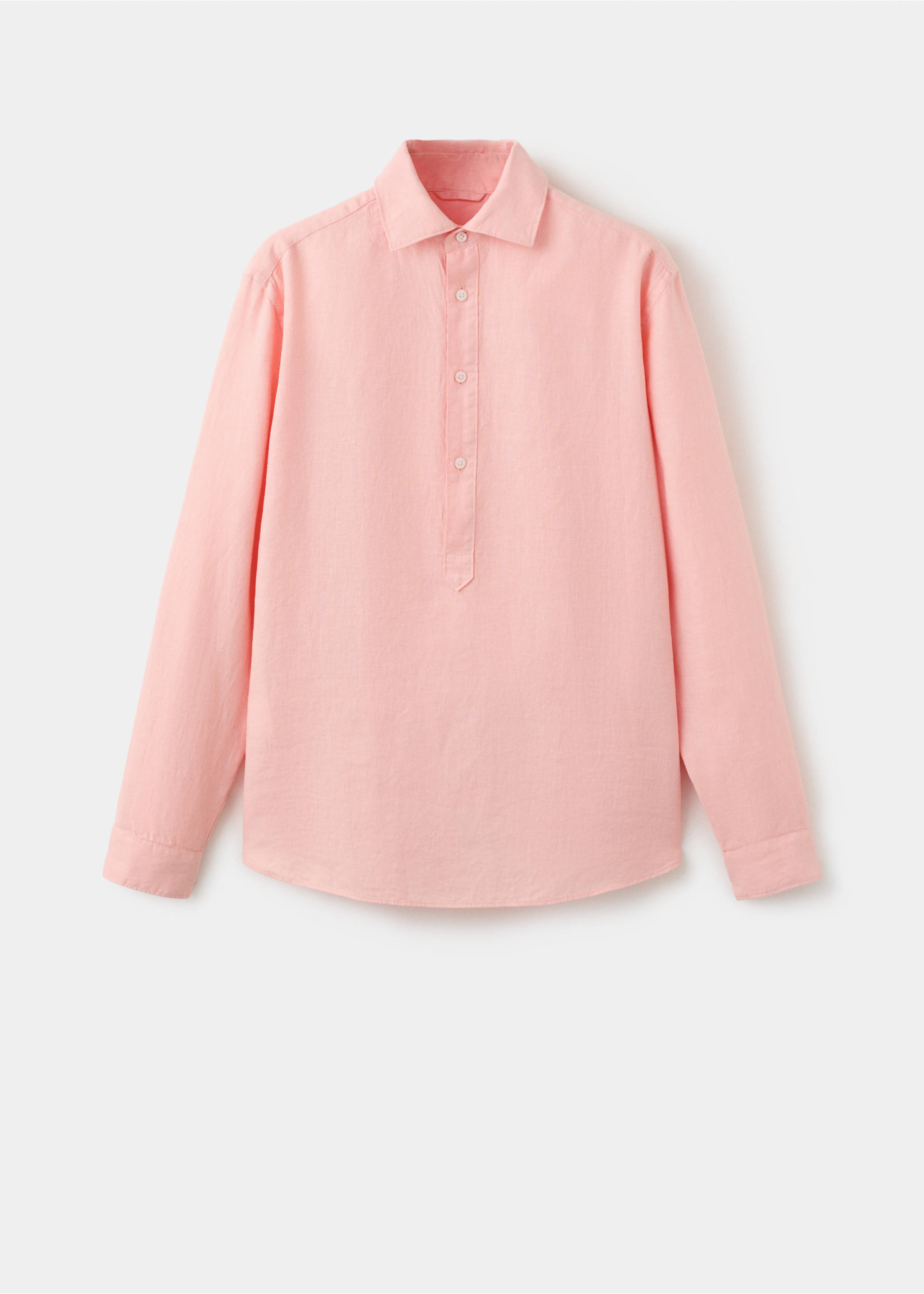 قميص 100% من الكتان منتظم - منتج دون نموذج, سلموني. Ref: 27009214-00.