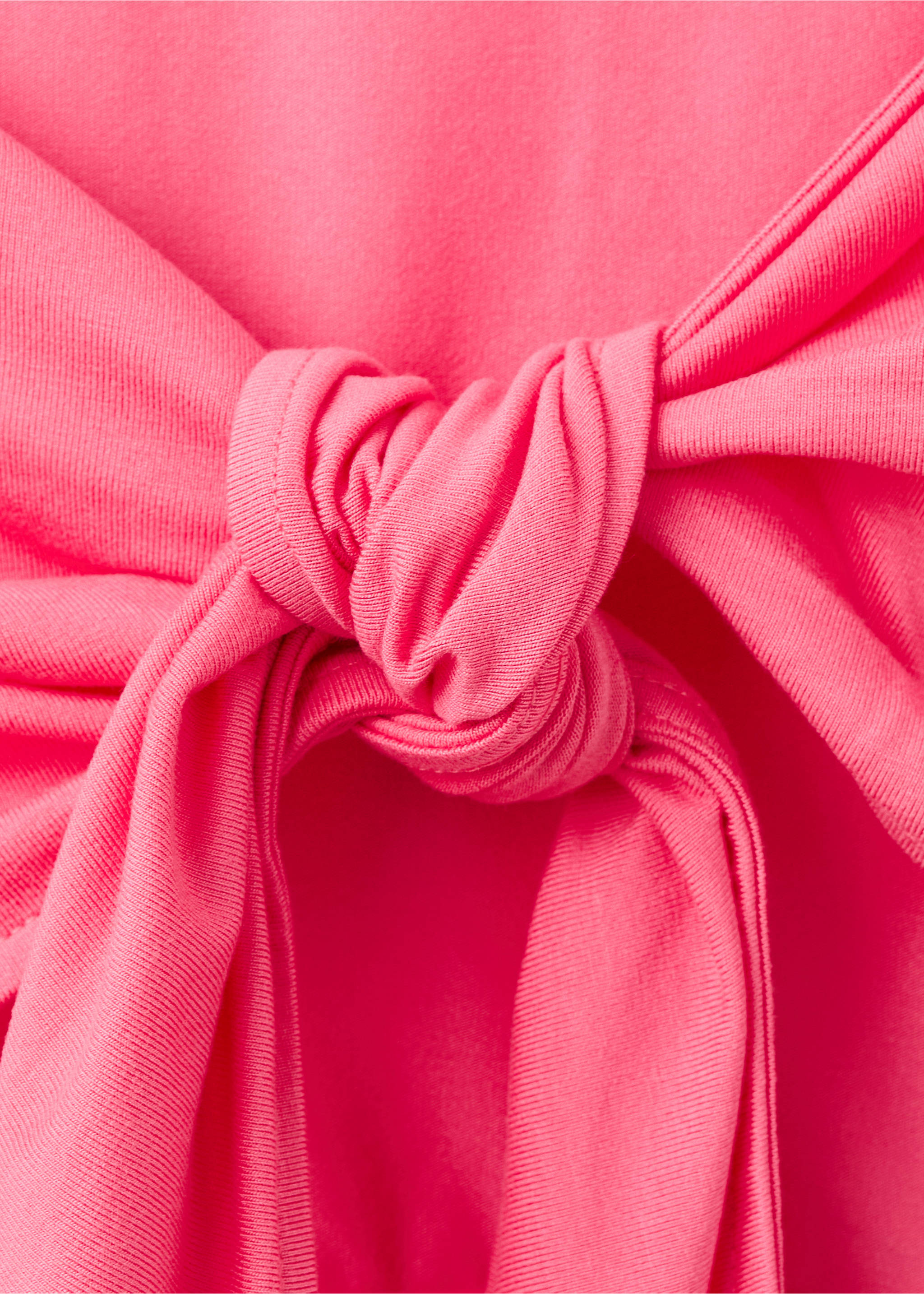Open-back top with rhinestones - Details of the article 0, Pink. Ref: 27009216-00.