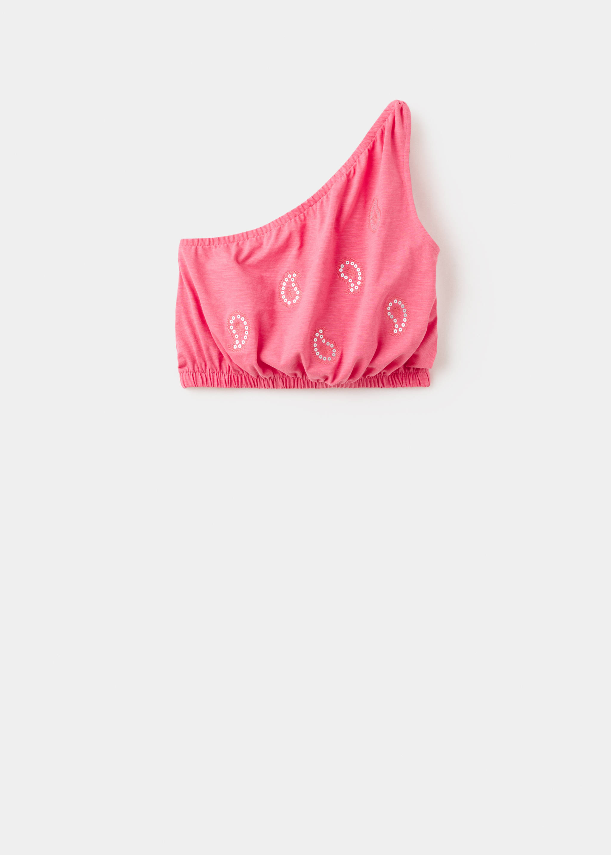 Top asimétrico detalle strass - Artículo sin modelo