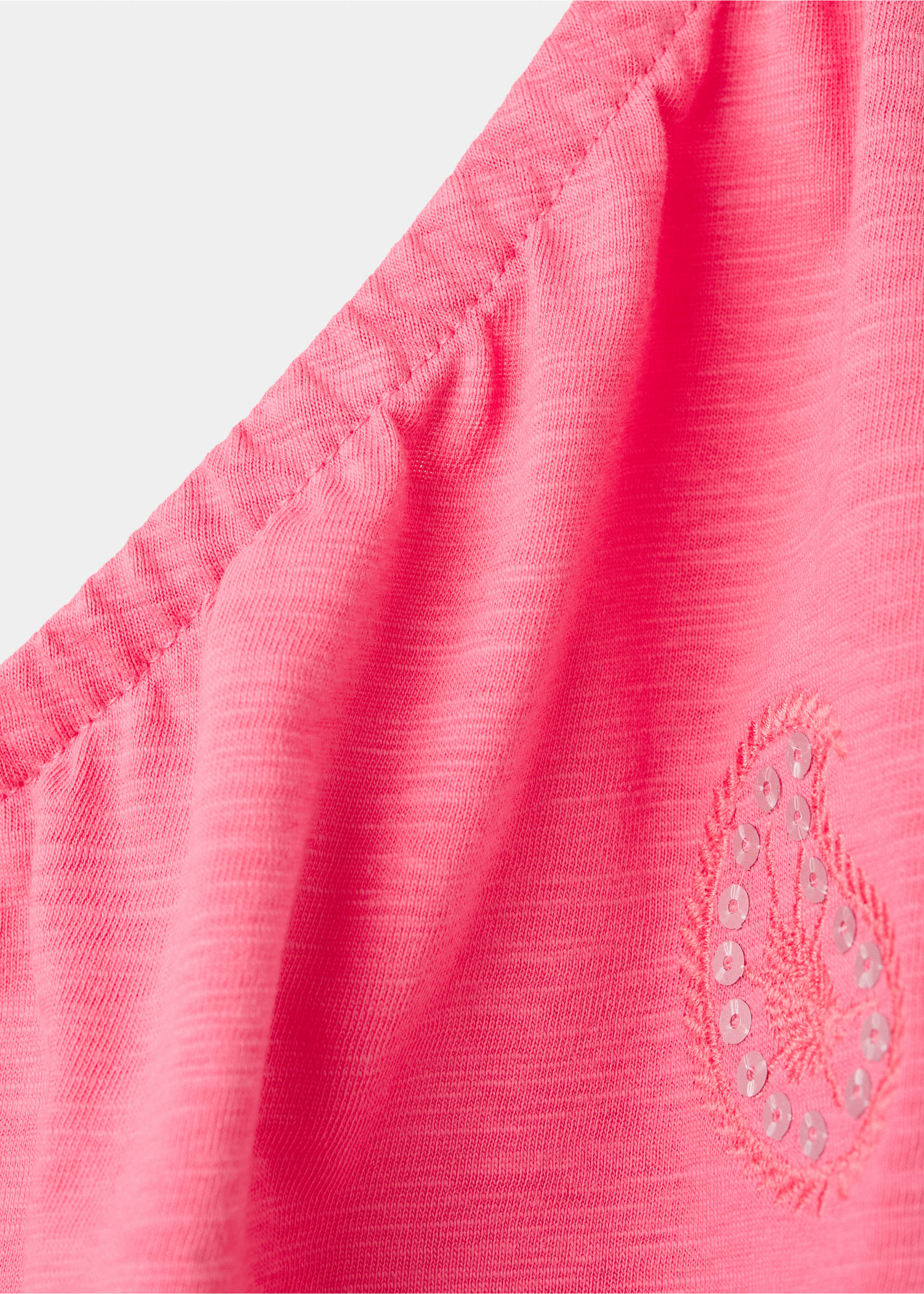 Top asimétrico detalle strass - Detalle del artículo 0, Rosa. Ref: 27009218-00.