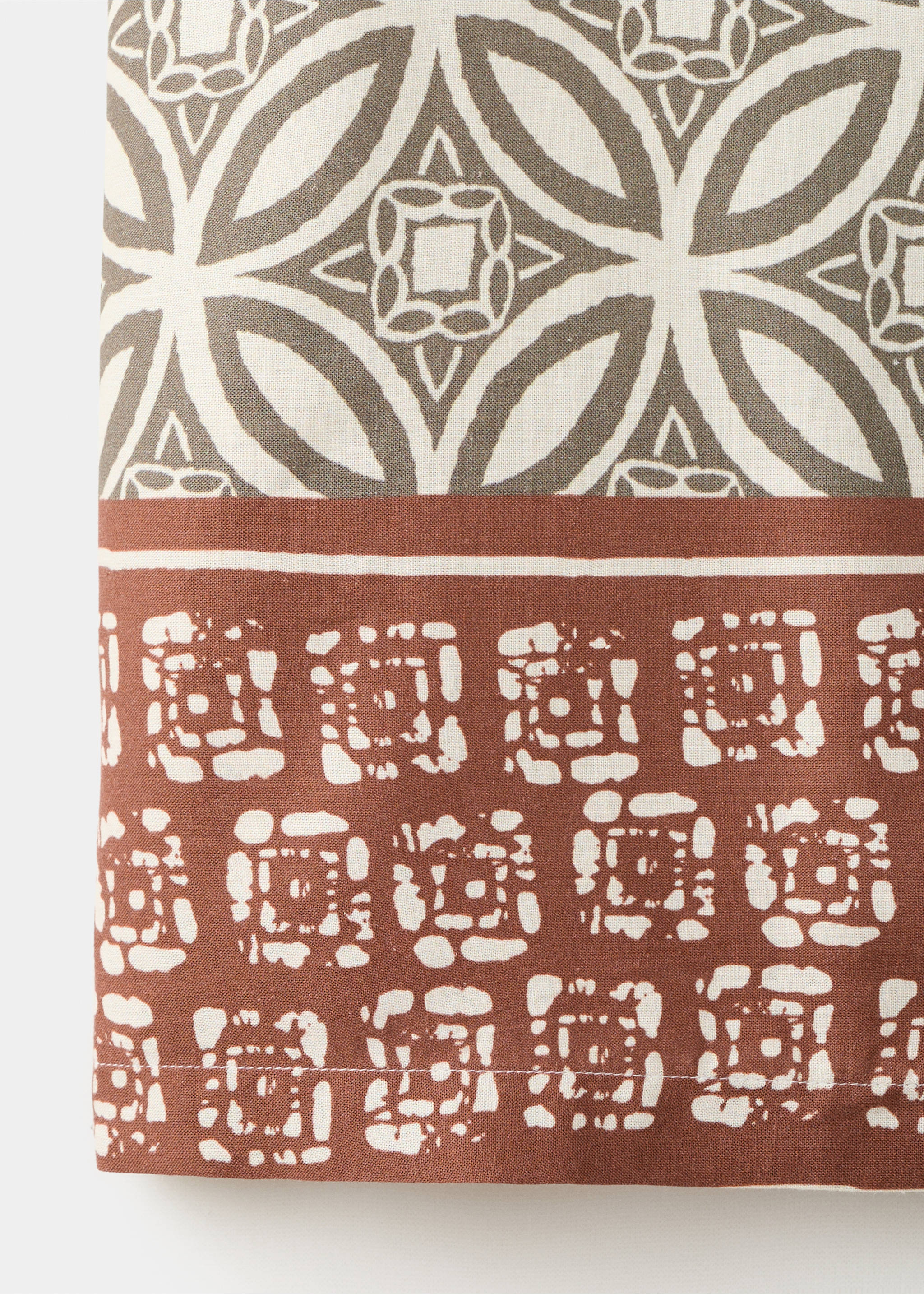 Chemise imprimée col bowling - Détail de l'article 0, Kaki. Ref: 27009219-00.