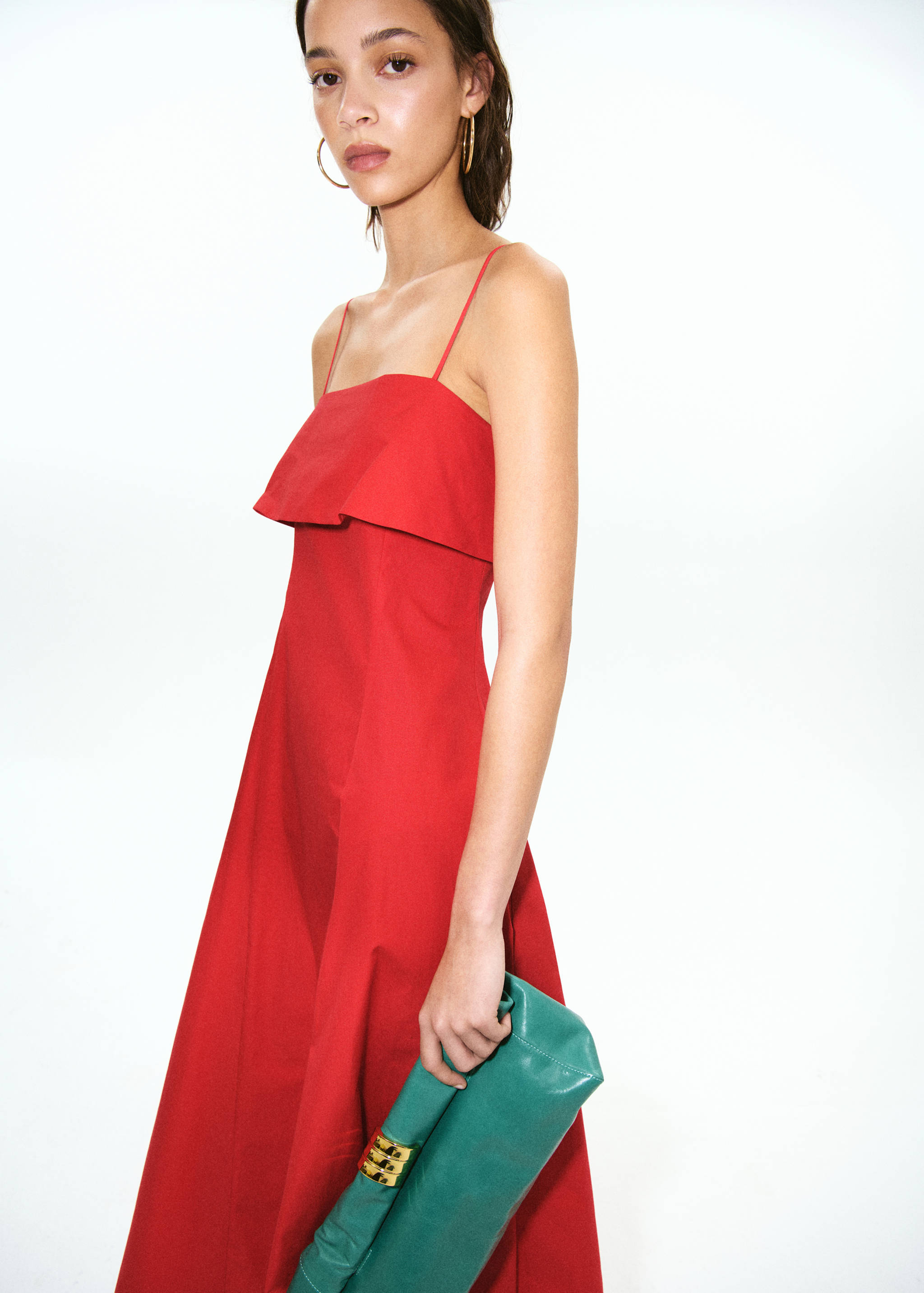 Flared midi-dress - Medium plane