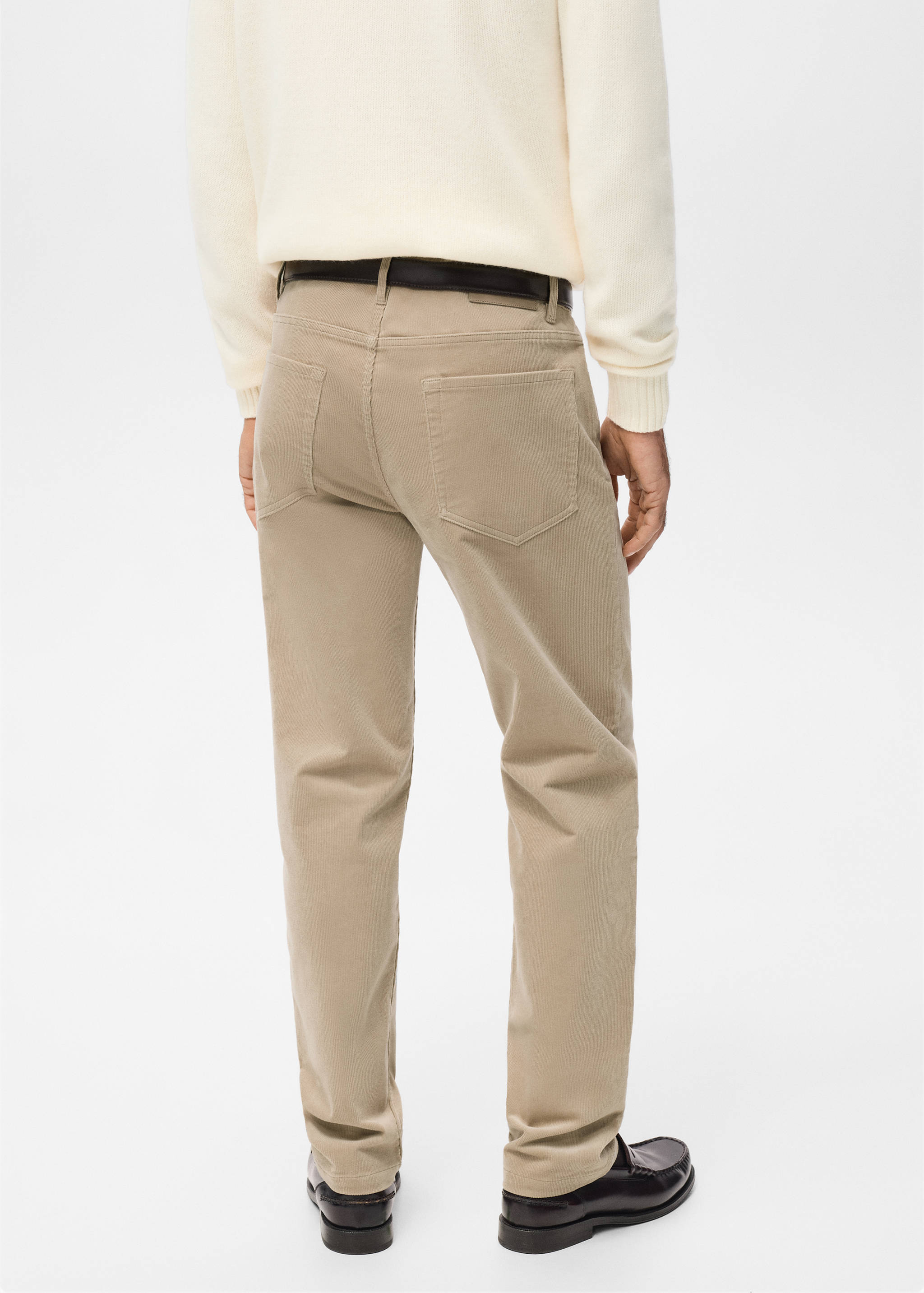 Corduroy regular-fit trousers - Reverse of the article