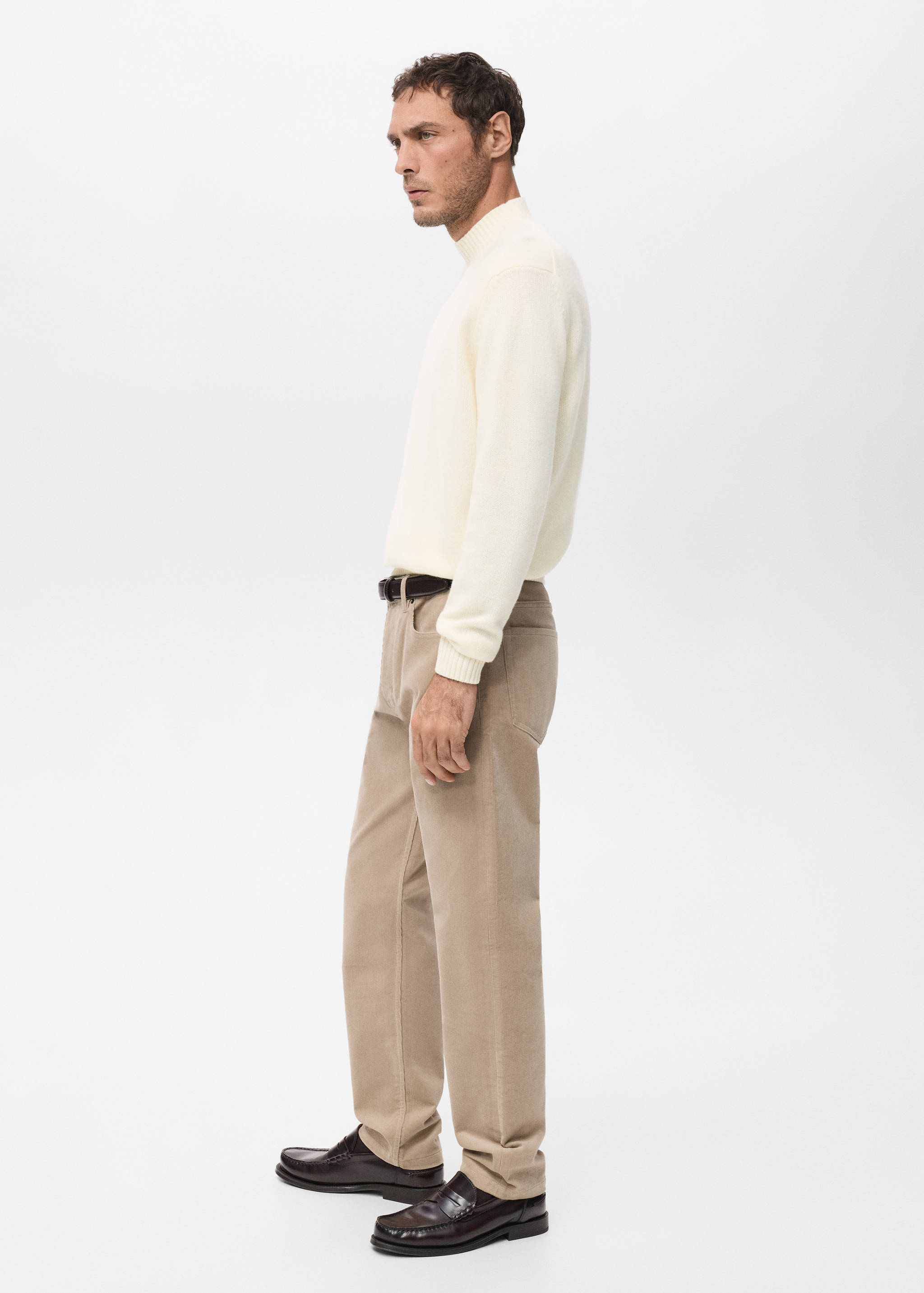 Corduroy regular-fit trousers - Details of the article 6