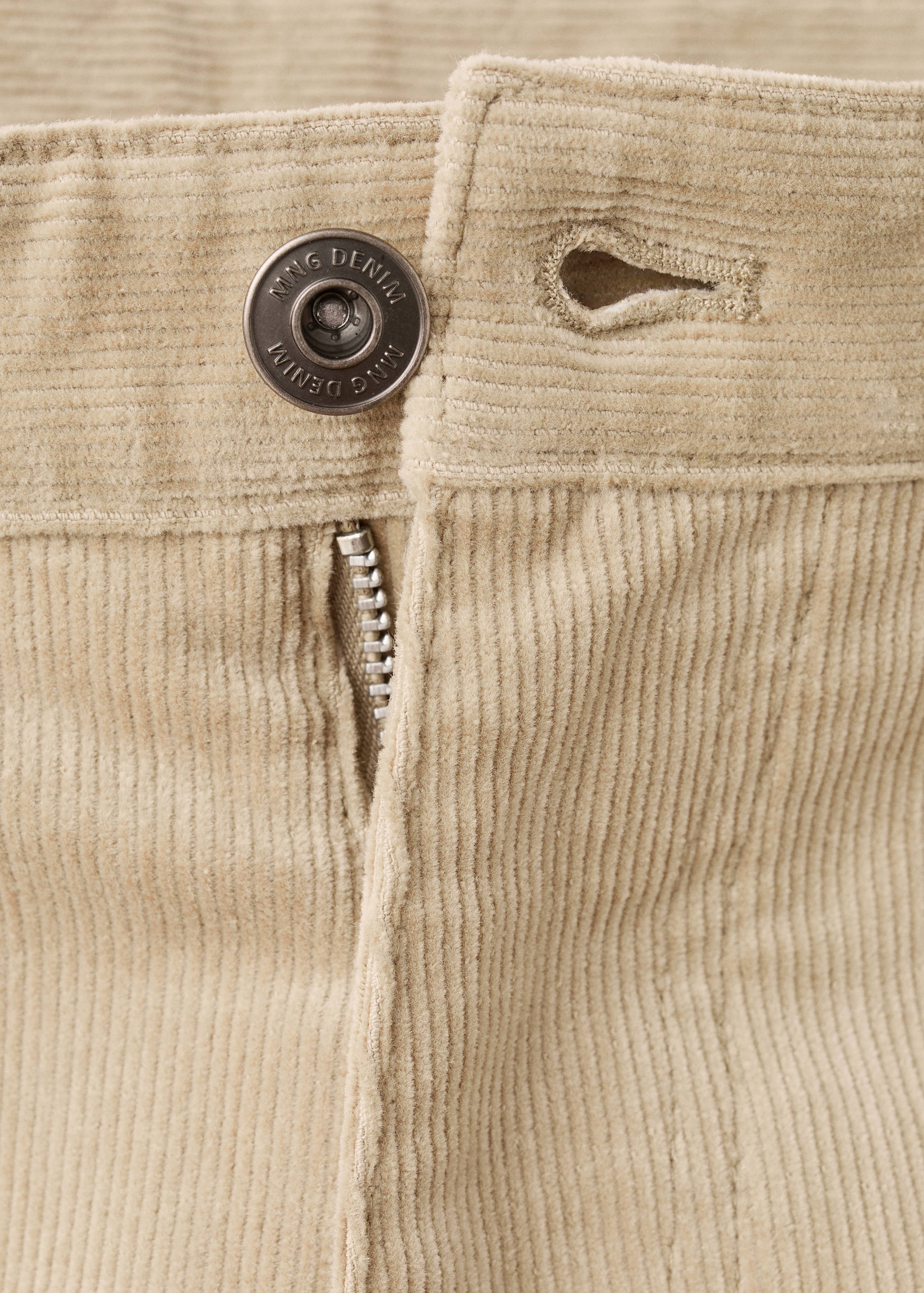 Corduroy regular-fit trousers - Details of the article 8