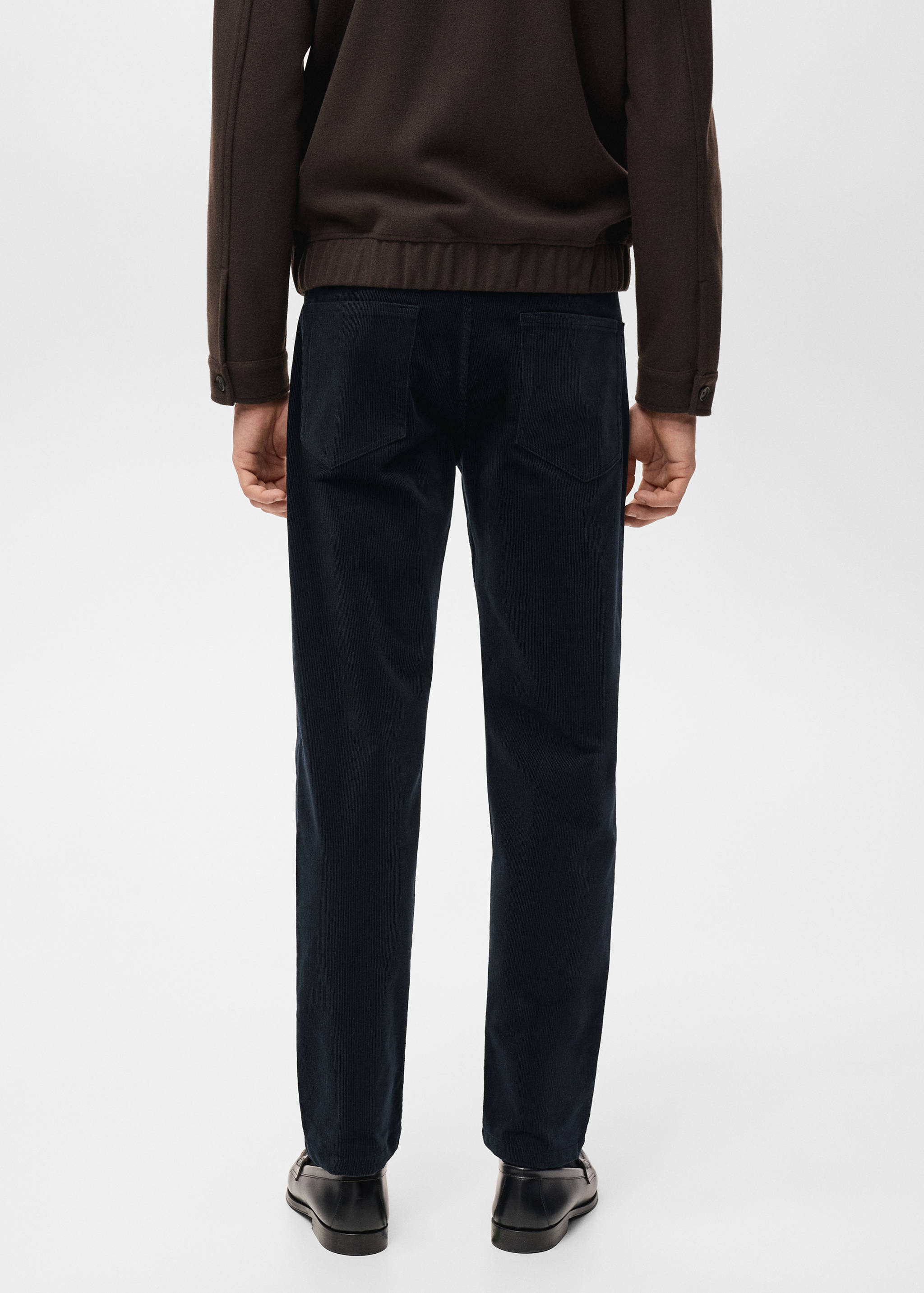 Corduroy regular-fit trousers - Reverse of the article