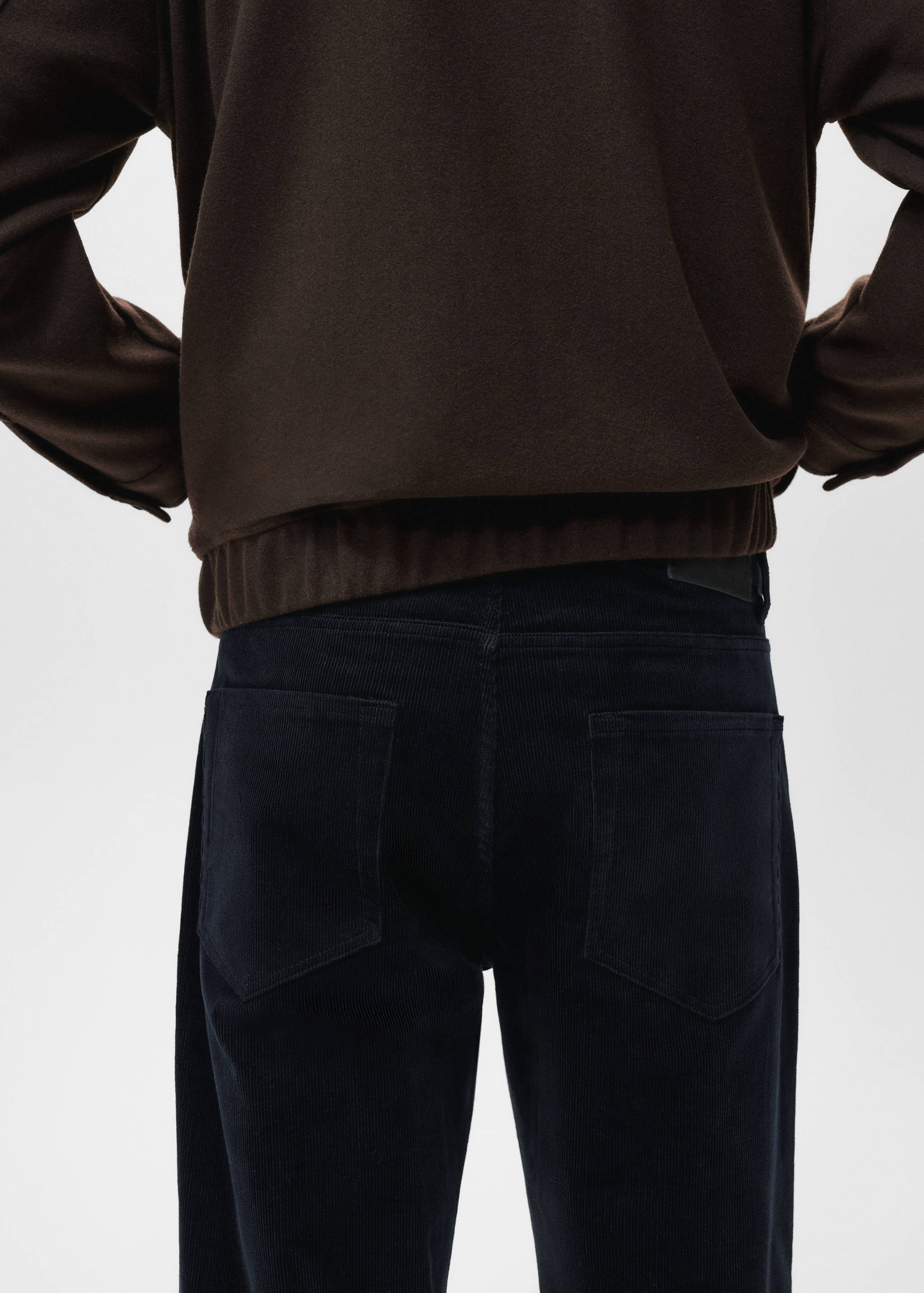 Corduroy regular-fit trousers - Details of the article 6