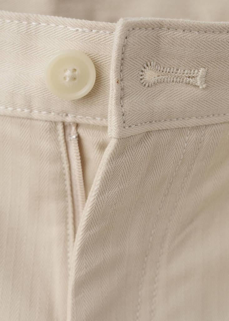 Regular-fit cotton trousers — Sand