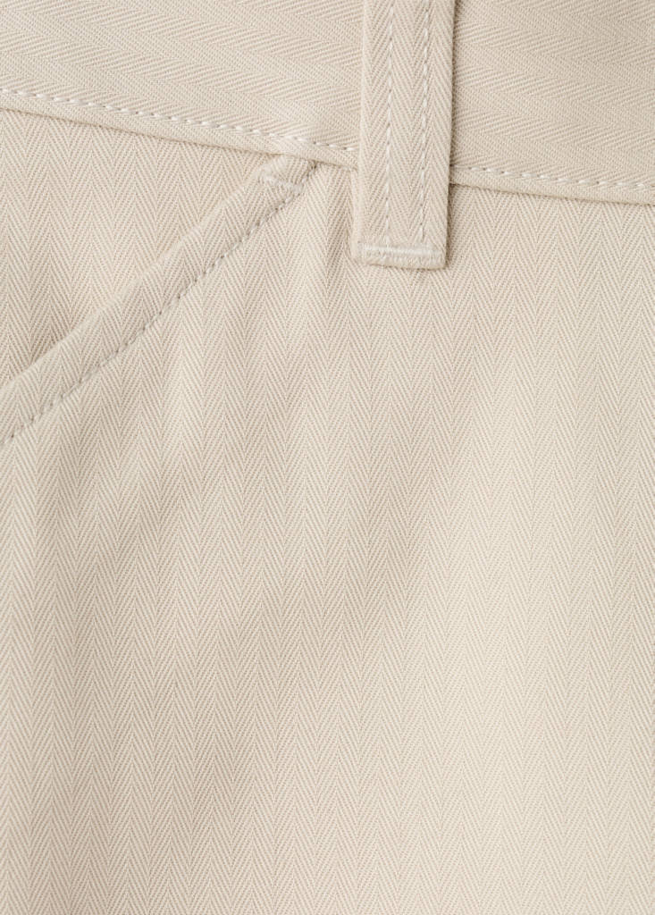 Regular-fit cotton trousers — Sand
