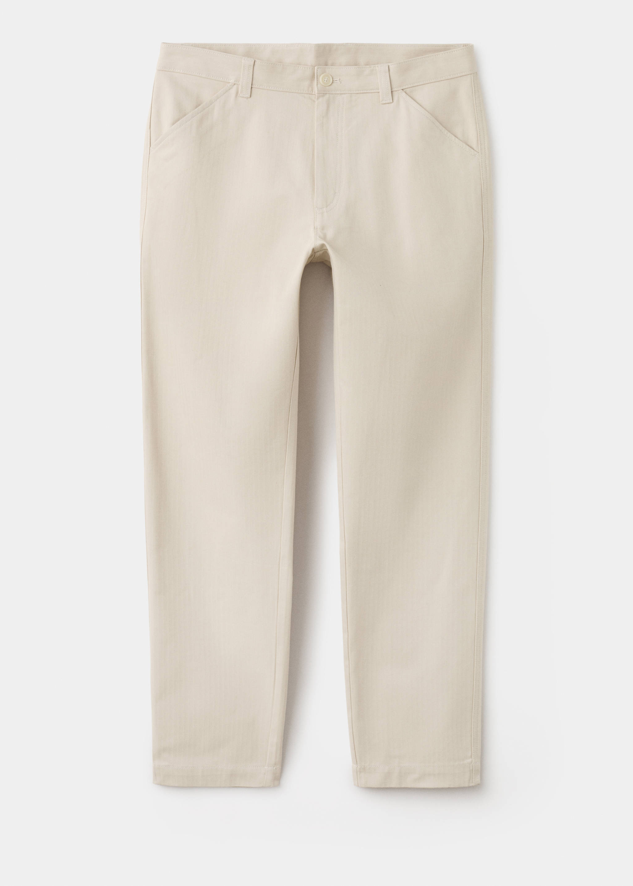 Regular-fit cotton trousers - Article without model