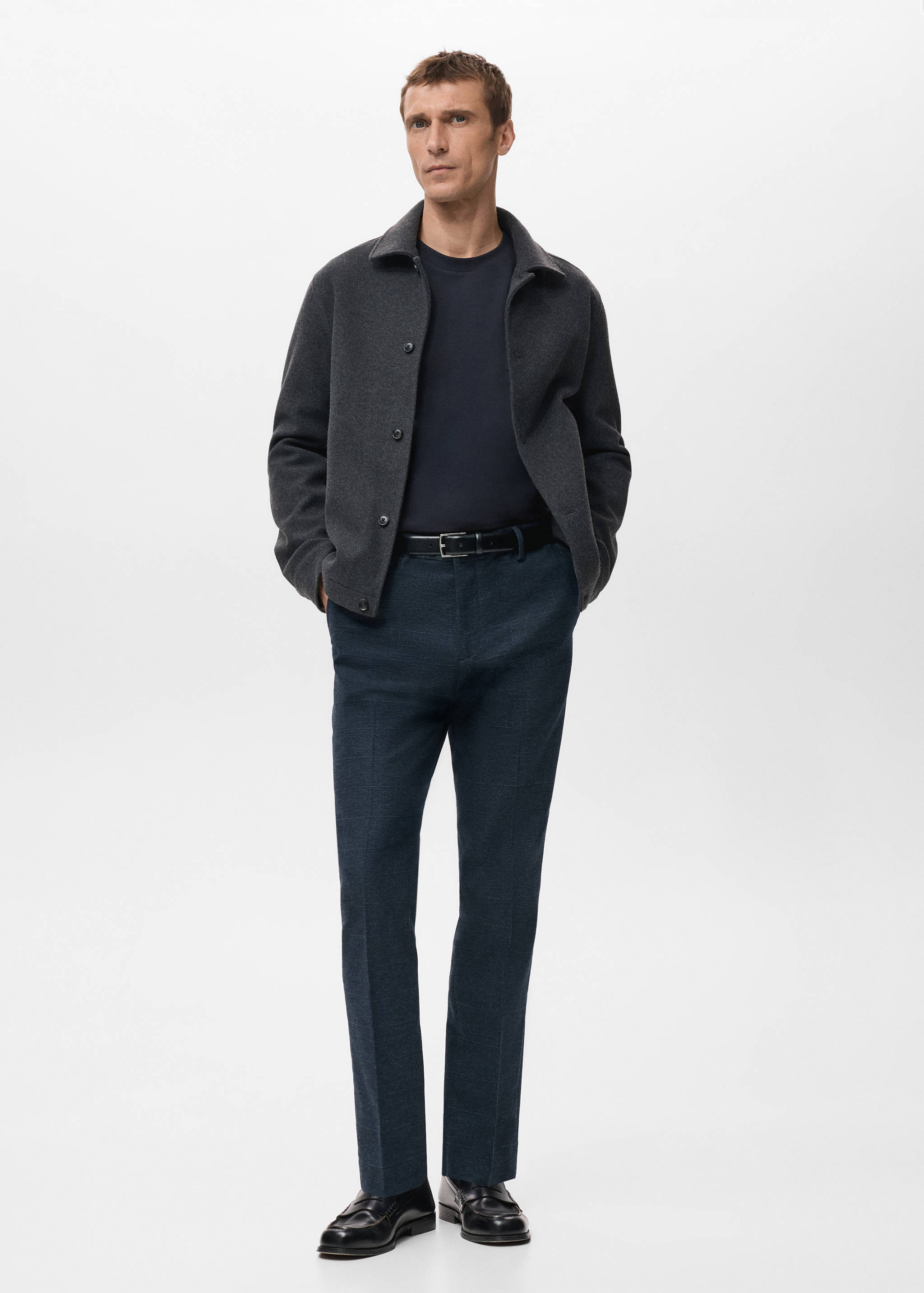 Pantalón franela slim fit - Plano general