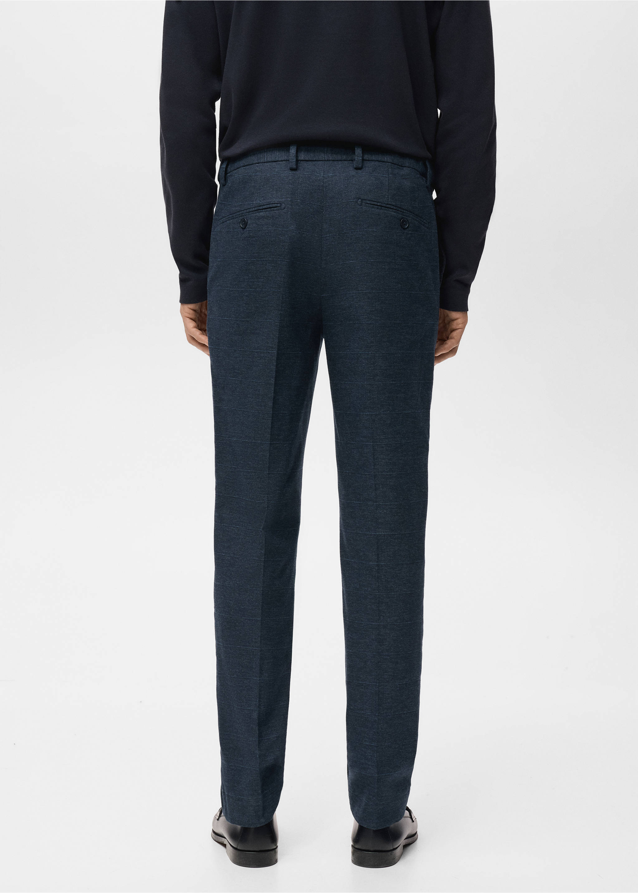 法兰绒修身裤 - null, 海军蓝. Ref: 27011199-00.