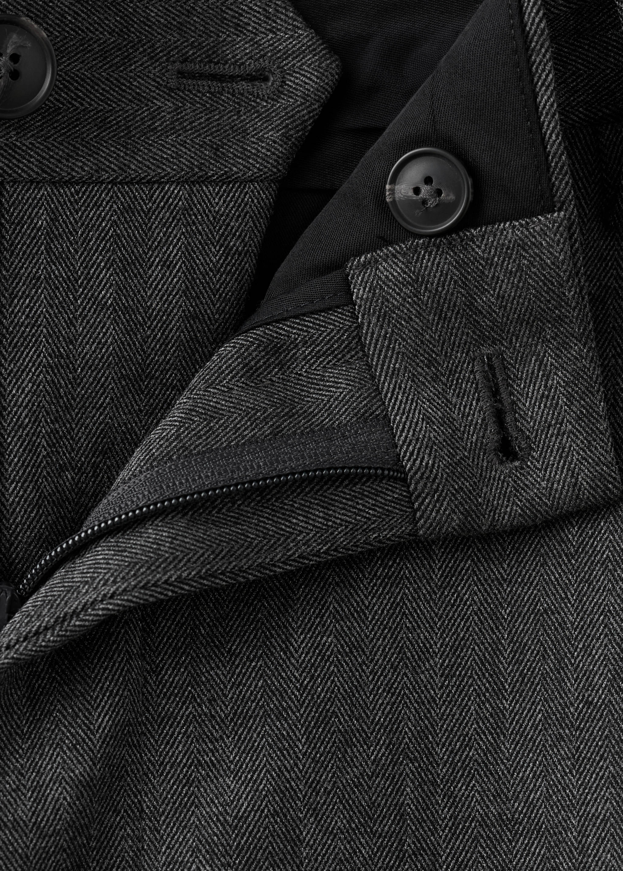 Pantalon flanelle regular-fit à pinces - Détail de l'article 0