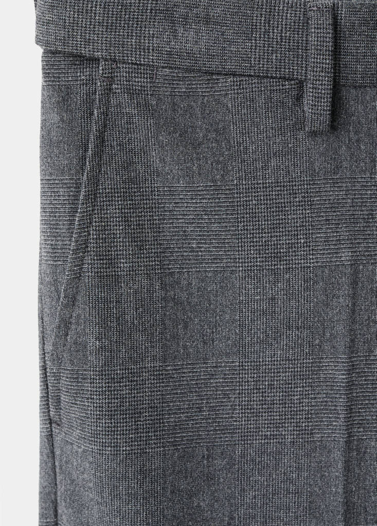 Slim-fit flannel trousers — Medium Heather Grey