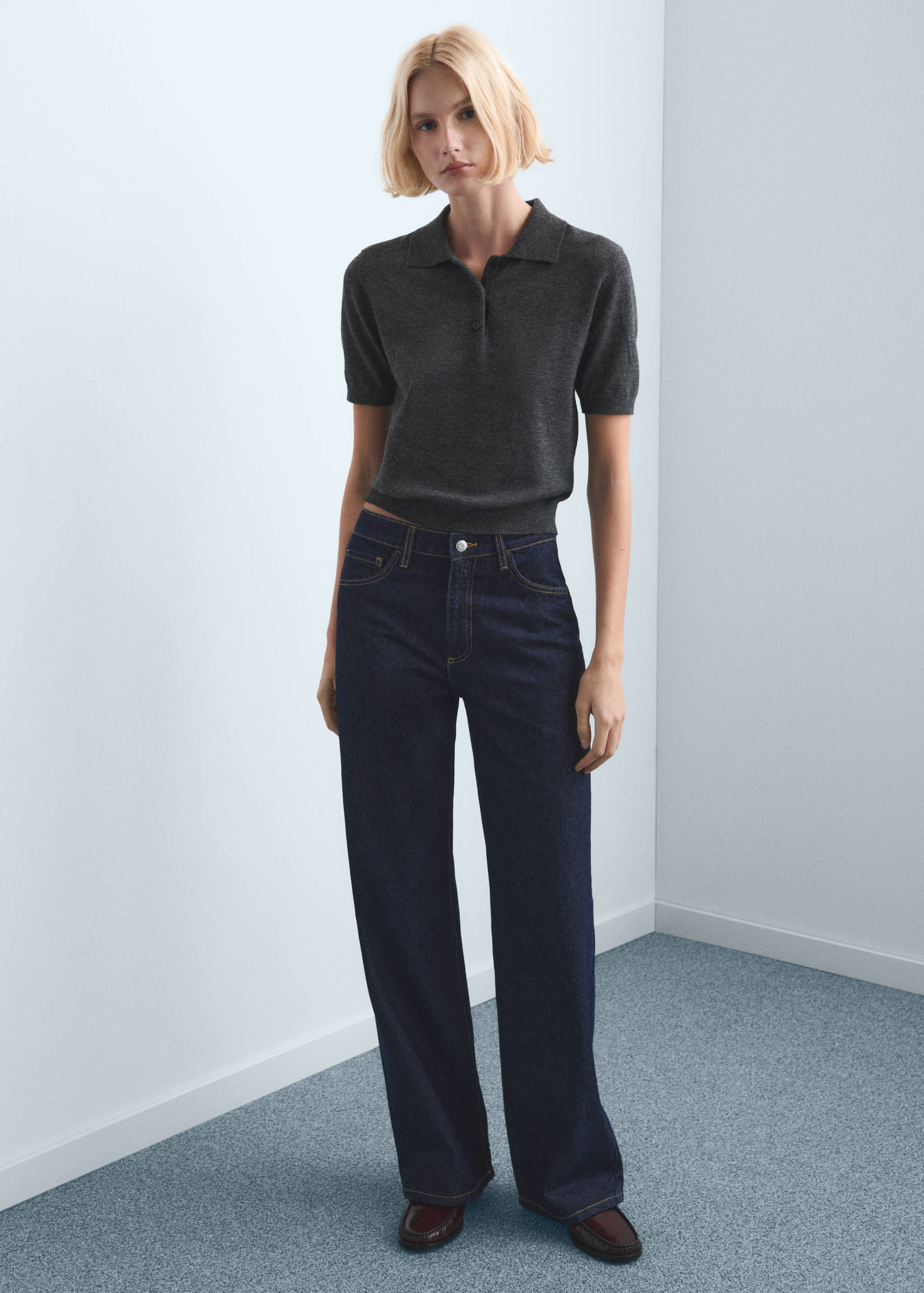 Danila high-waisted wide leg jeans - General plane