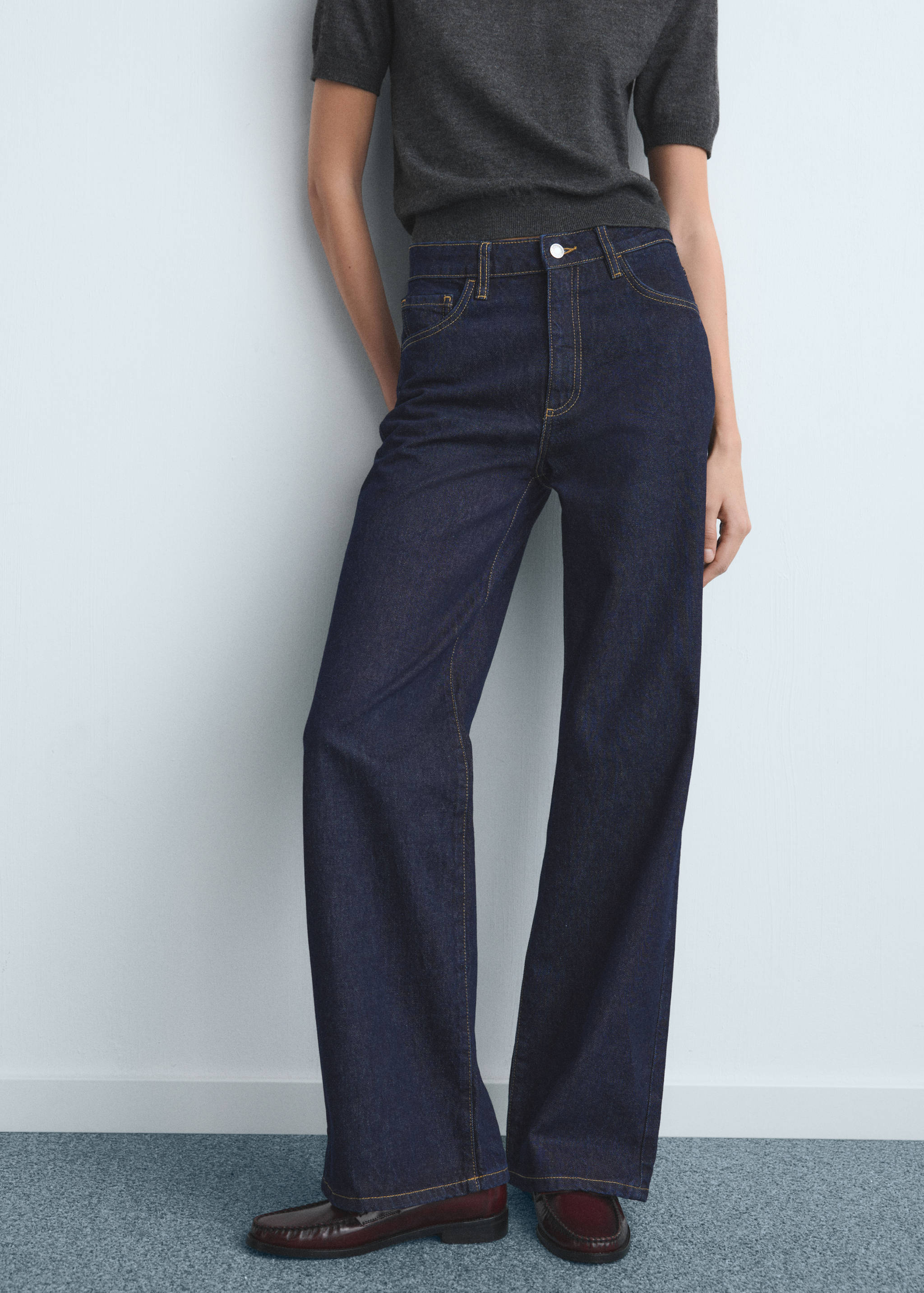 Danila high-waisted wide leg jeans - Medium plane