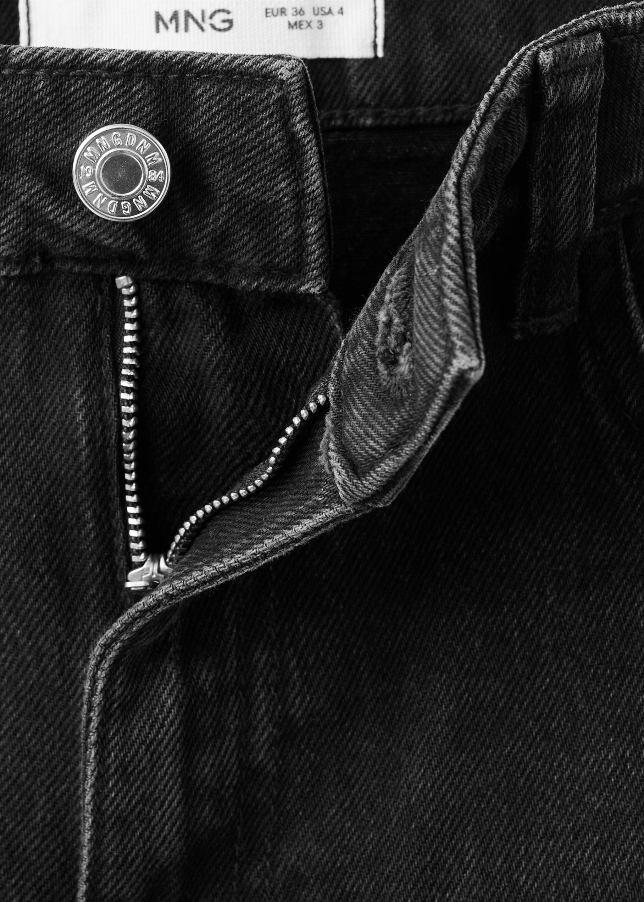 Danila high-waisted wide leg jeans - Details of the article 0, Black denim. Ref: 27011205-00.