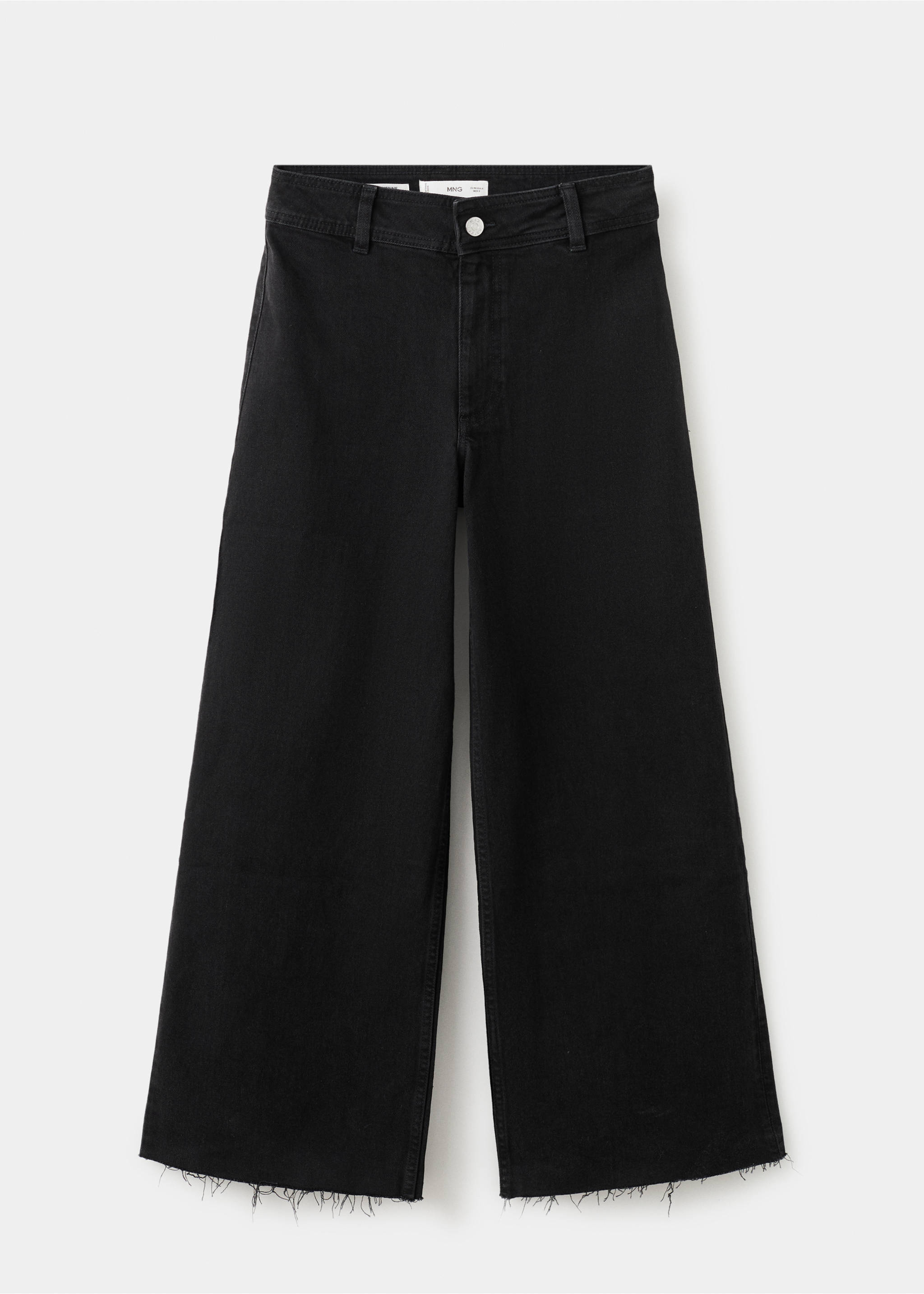 Catherin culotte high-rise jeans - Article without model, Black denim. Ref: 27011206-00.