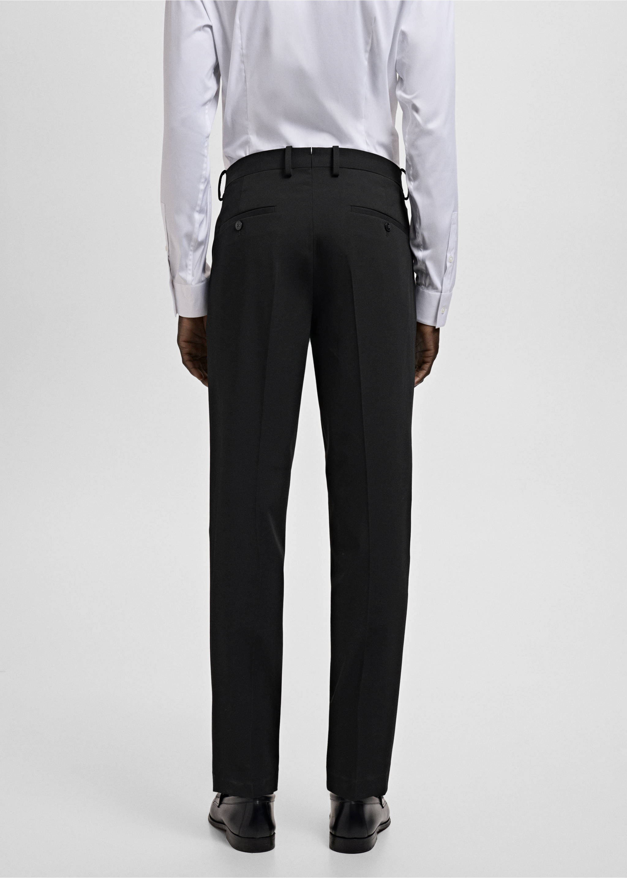 Pantalón traje París super slim fit - Reverso del artículo, Negro. Ref: 27011207-01.