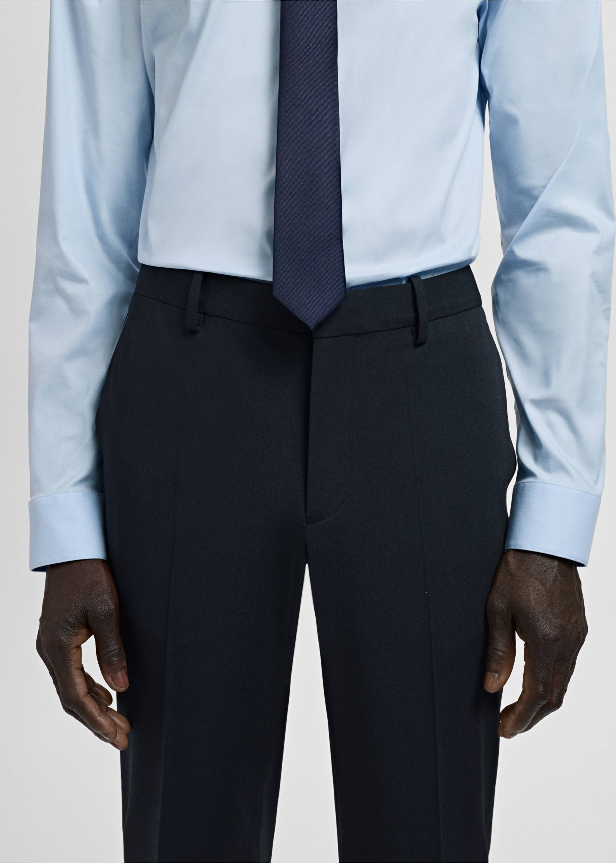 Pantalón traje París super slim fit - Detalle del artículo 1, Azul marino oscuro. Ref: 27011208-00.