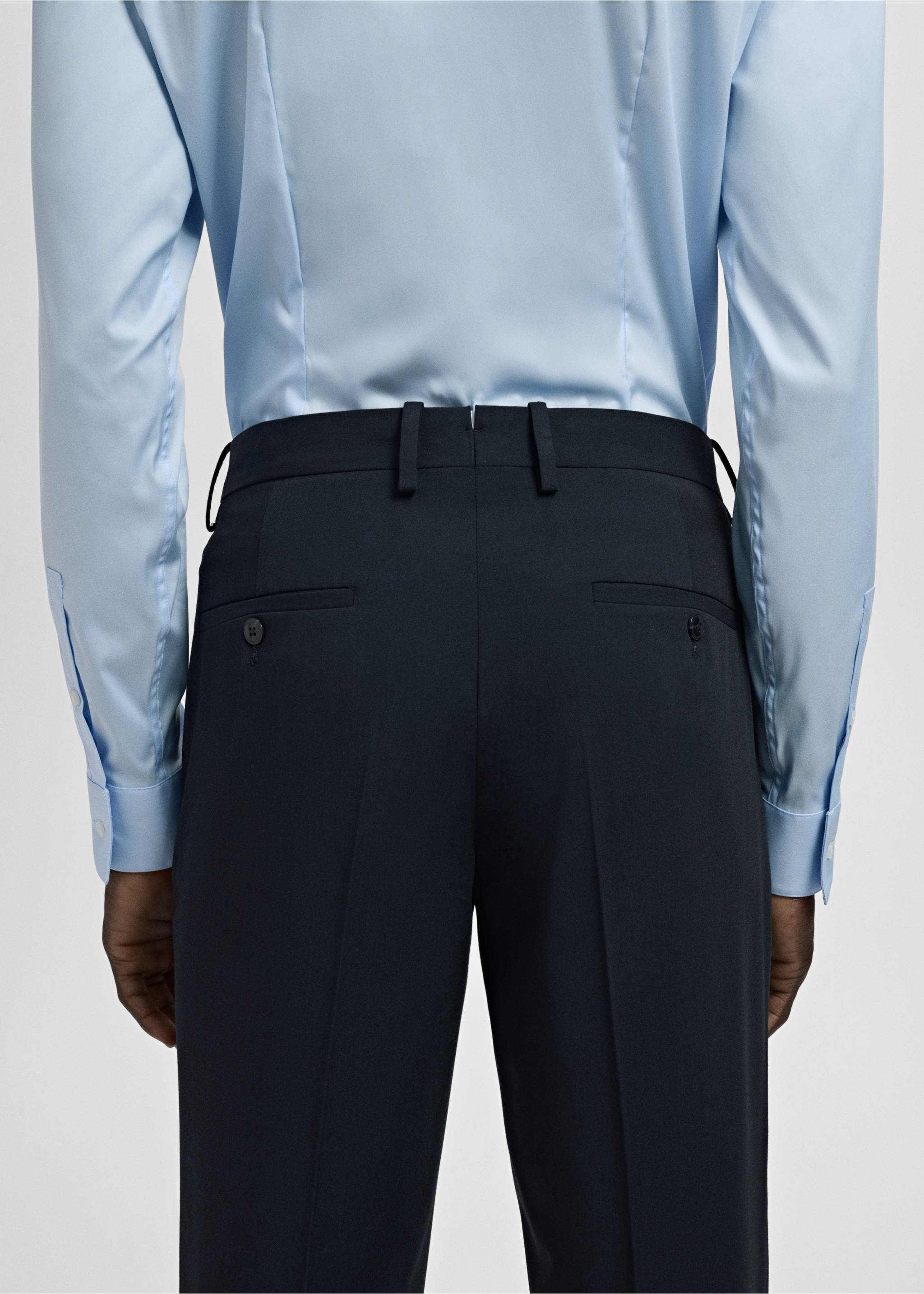 Pantalón traje París super slim fit - Detalle del artículo 6, Azul marino oscuro. Ref: 27011208-00.