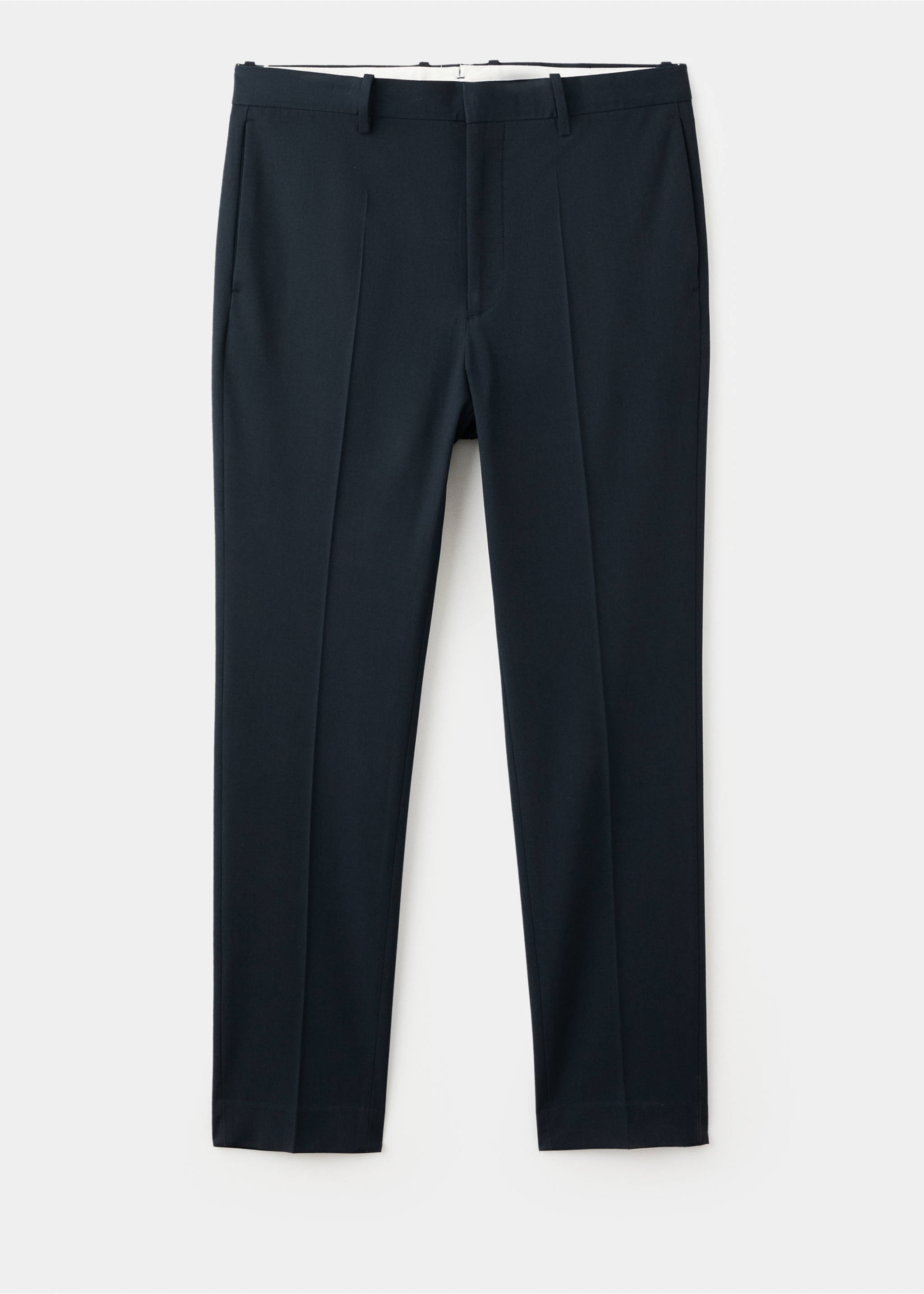 Süper slim fit streç kumaştan kumaş pantolon - Modelsiz ürün, Lacivert. Ref: 27011208-00.