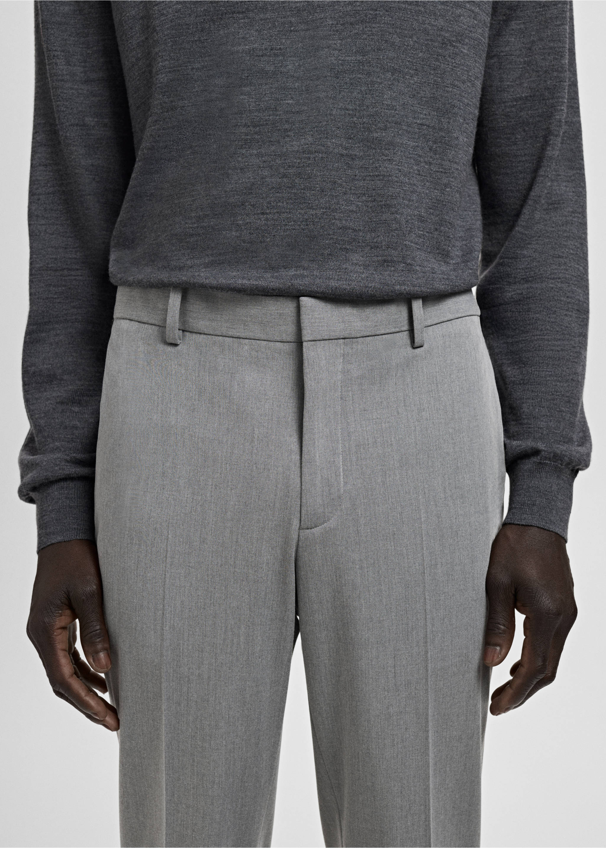 Pantalón traje París super slim fit - Detalle del artículo 1, Gris. Ref: 27011209-00.